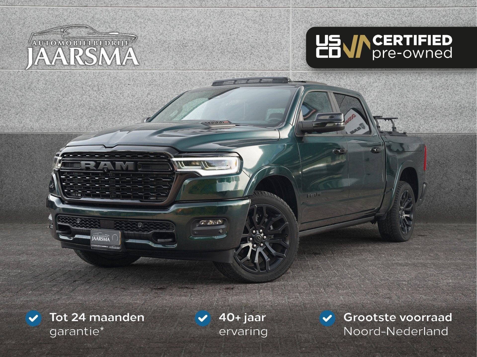 Dodge Ram 1500 Limited Night 549pk Hurricane H-O |Diamond Ba, Auto's, Automaat, Gebruikt, 2993 cc, Zwart