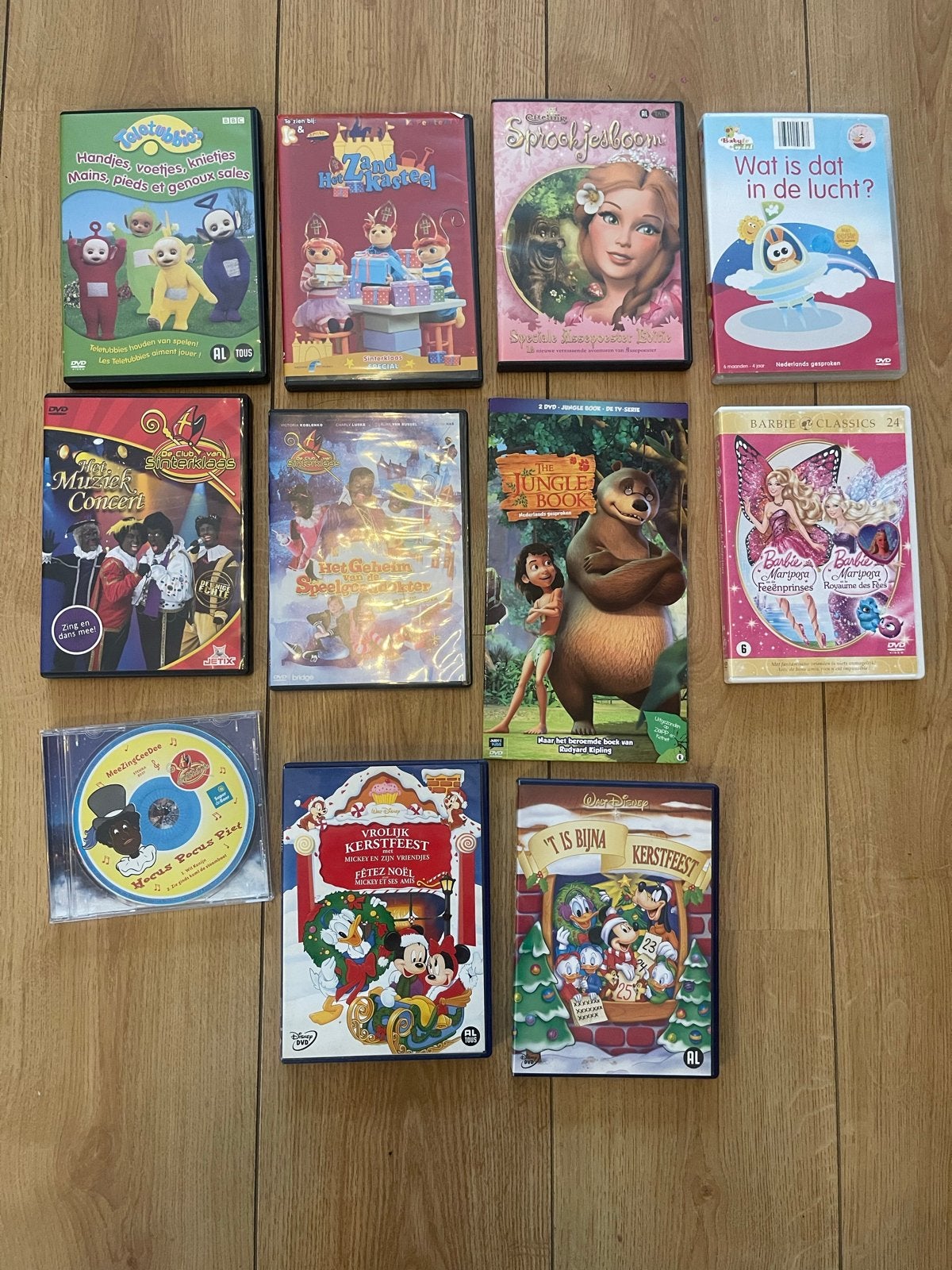 11 kinderfilms en series op DVD - Teletubbies, Disney, Gebruikt, Animatie, Verzamelbox, Alle leeftijden
