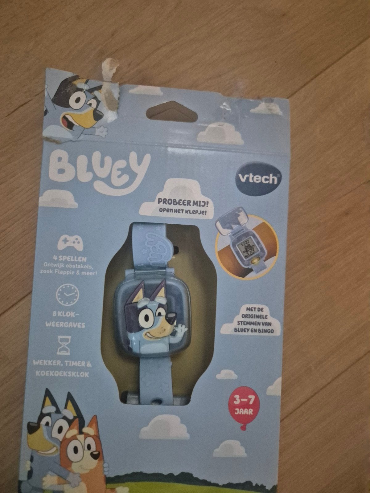 VTech Bluey Horloge - Interactief Speelhorloge voor Kinderen, Ophalen of Verzenden, Nieuw, Blauw, Jongen of Meisje