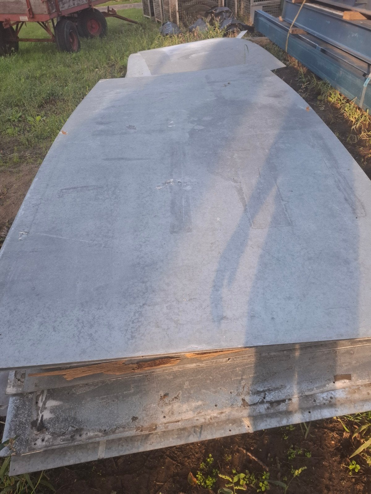 verzinkte stalen platen, Ophalen