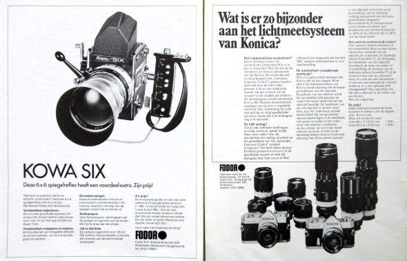 34 vintage reclames camera fototoestel 67-81 foto Eumig, Ophalen of Verzenden, Voor 1940, Fototoestel