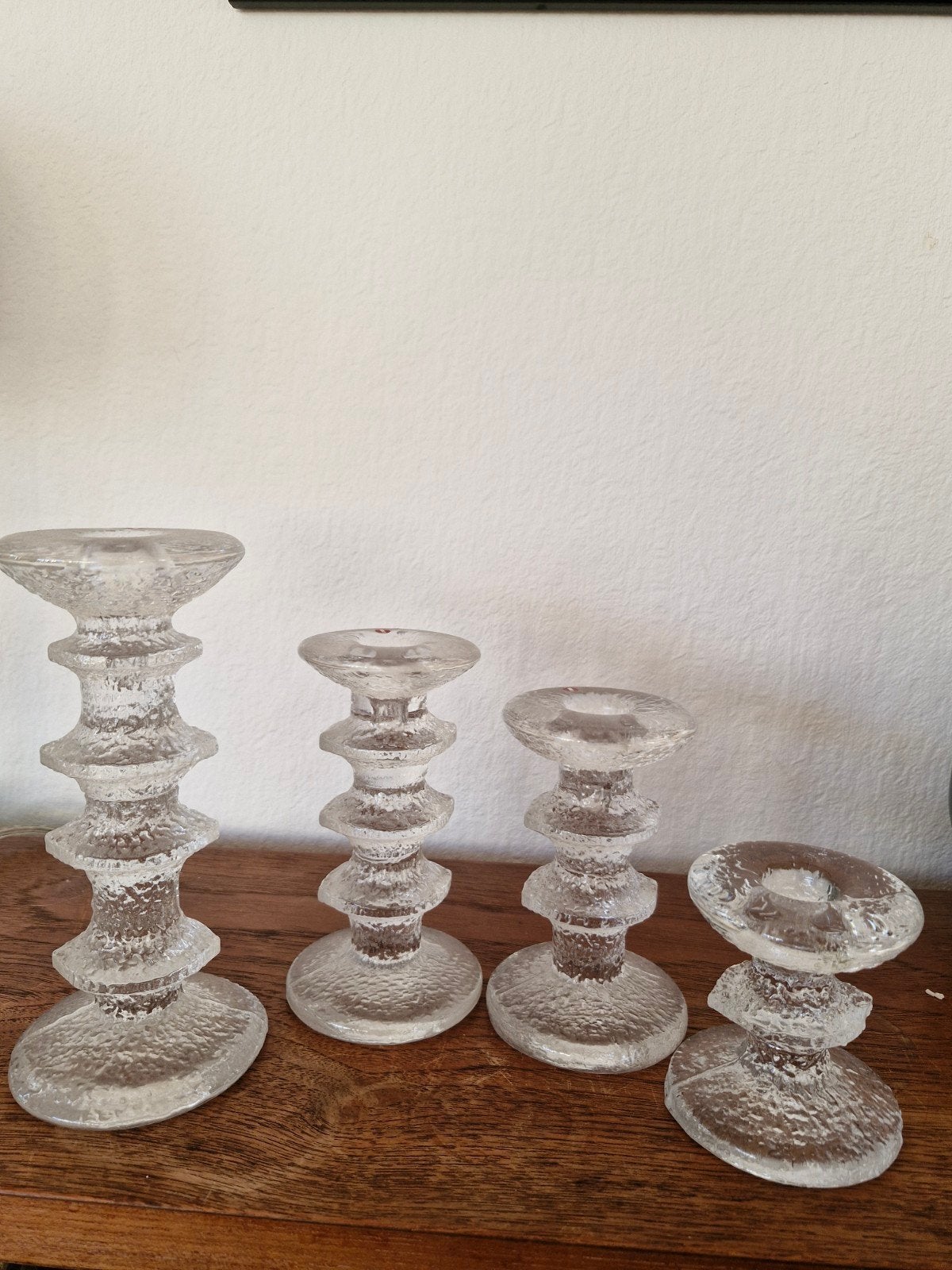 Set van 4 Iittala Festivo kandelaars van Timo Sarpaneva, Antiek en Kunst, Ophalen of Verzenden, Glas