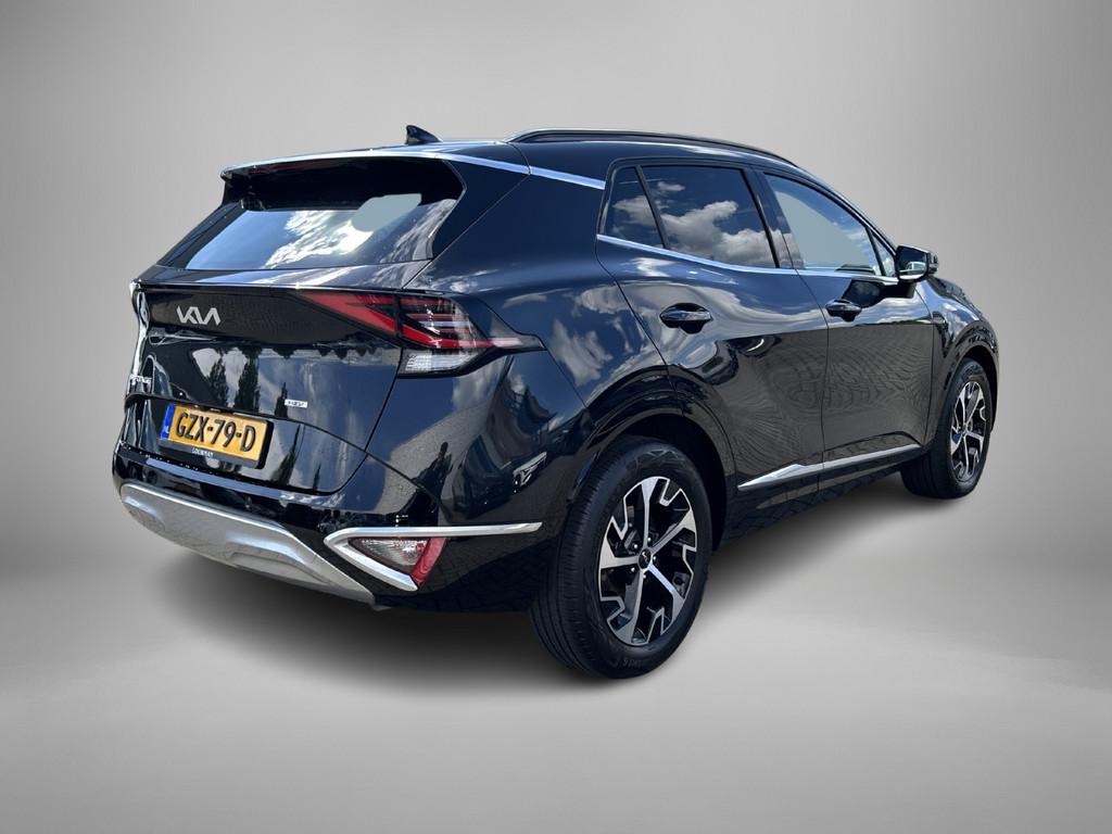 Kia Sportage 1.6 T-GDi Hybrid DynamicPlusLine | Panoramadak, Auto's, Kia, 12 maanden, Gebruikt, 4 cilinders, Zwart