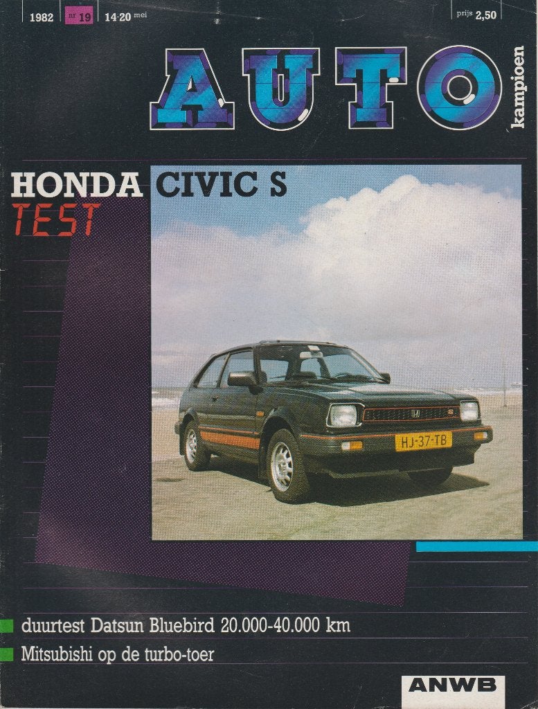 Honda Civic S ( 2e generatie ) test in Autokampioen 1982, Gelezen, Honda, Ophalen of Verzenden, Autokampioen