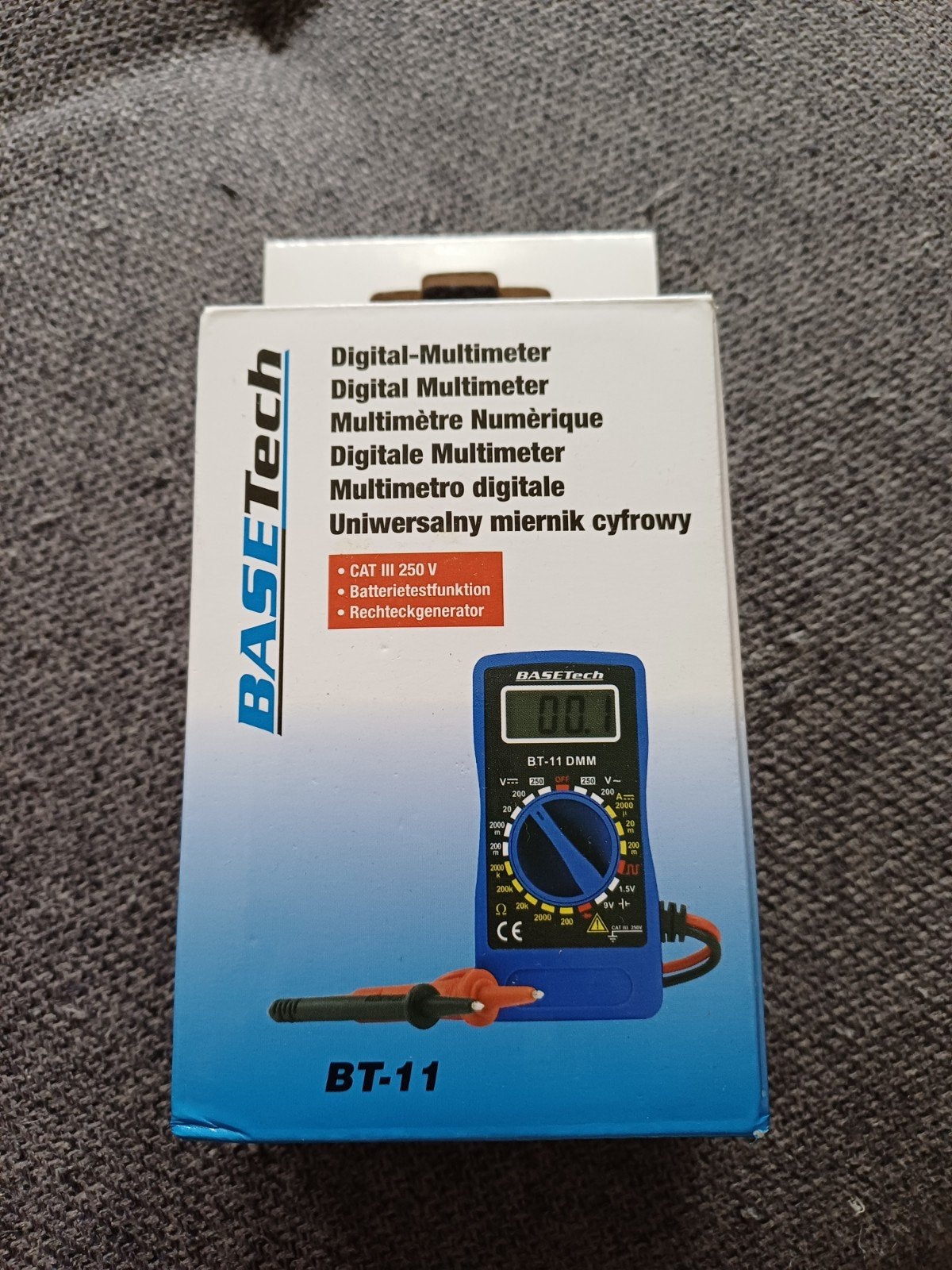 BASETech BT-11 Digitale Multimeter - Nieuw in doos, Ophalen of Verzenden, Nieuw
