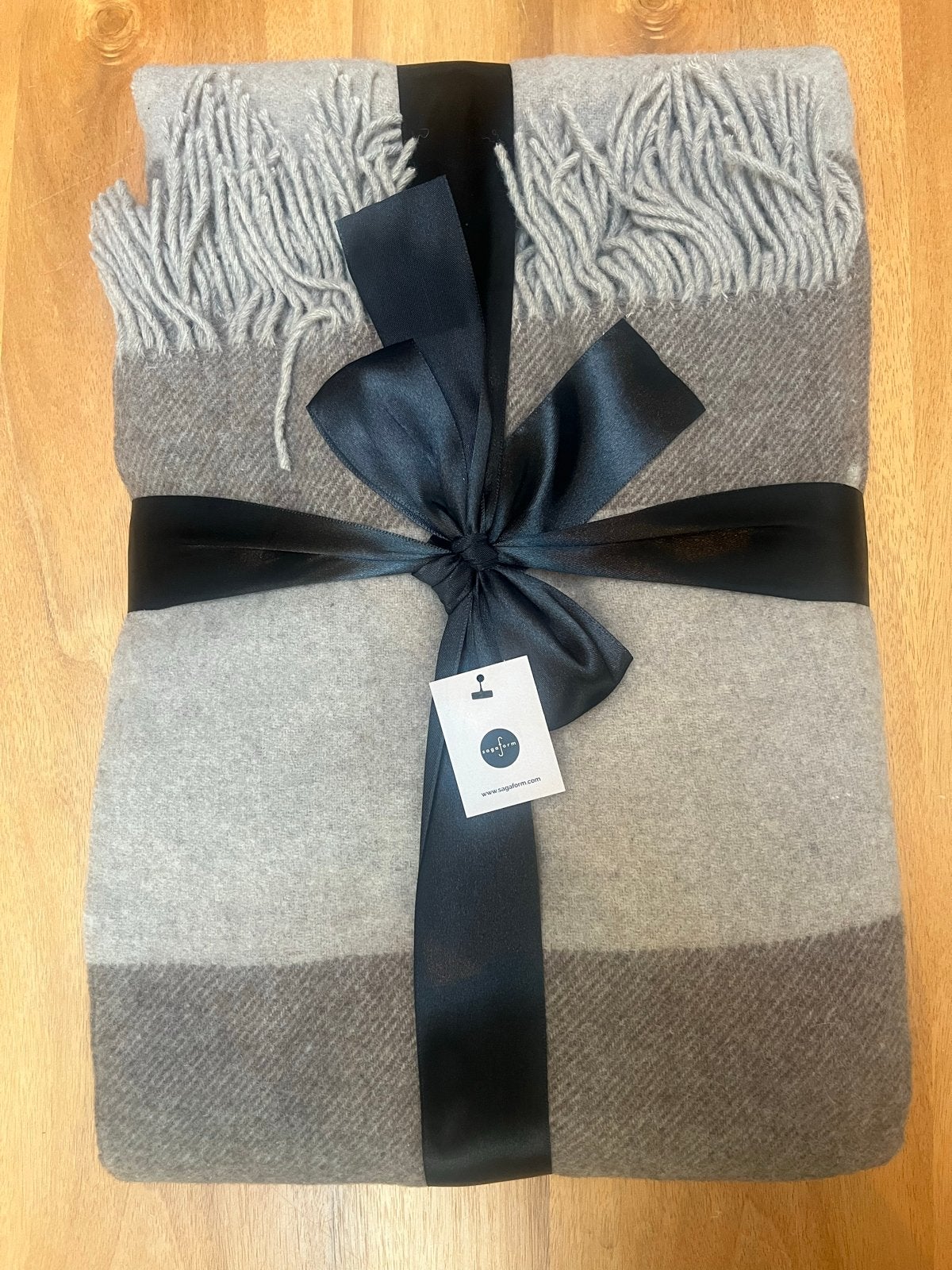 Merino wollen plaid merk Sagaform, Met franjes/kwastjes, Nieuw, Ophalen of Verzenden, Plaid