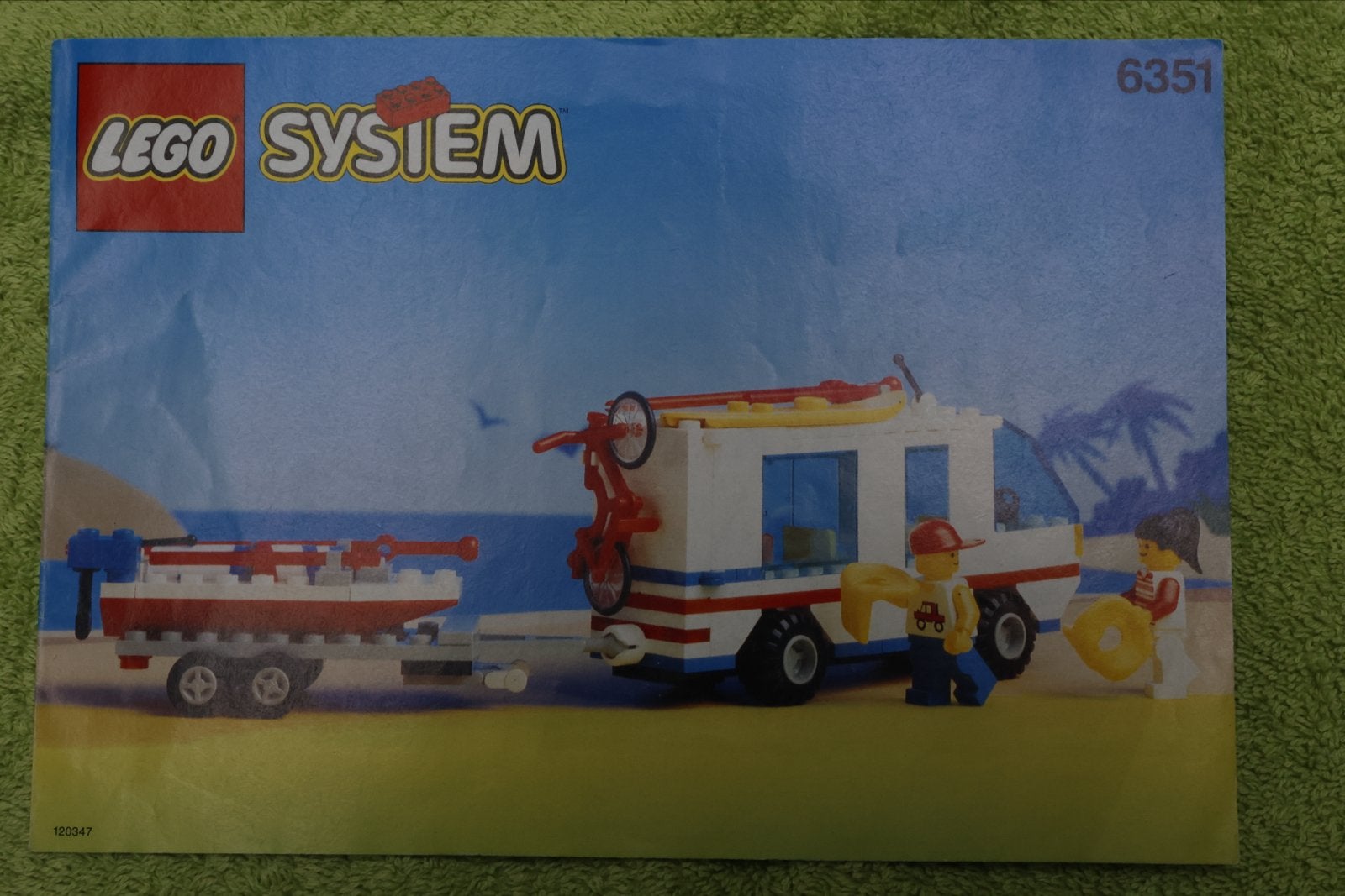 LEGO System 6351 Surfer's Paradise Camper, Lego, Ophalen of Verzenden, Inclusief instructies, Complete set