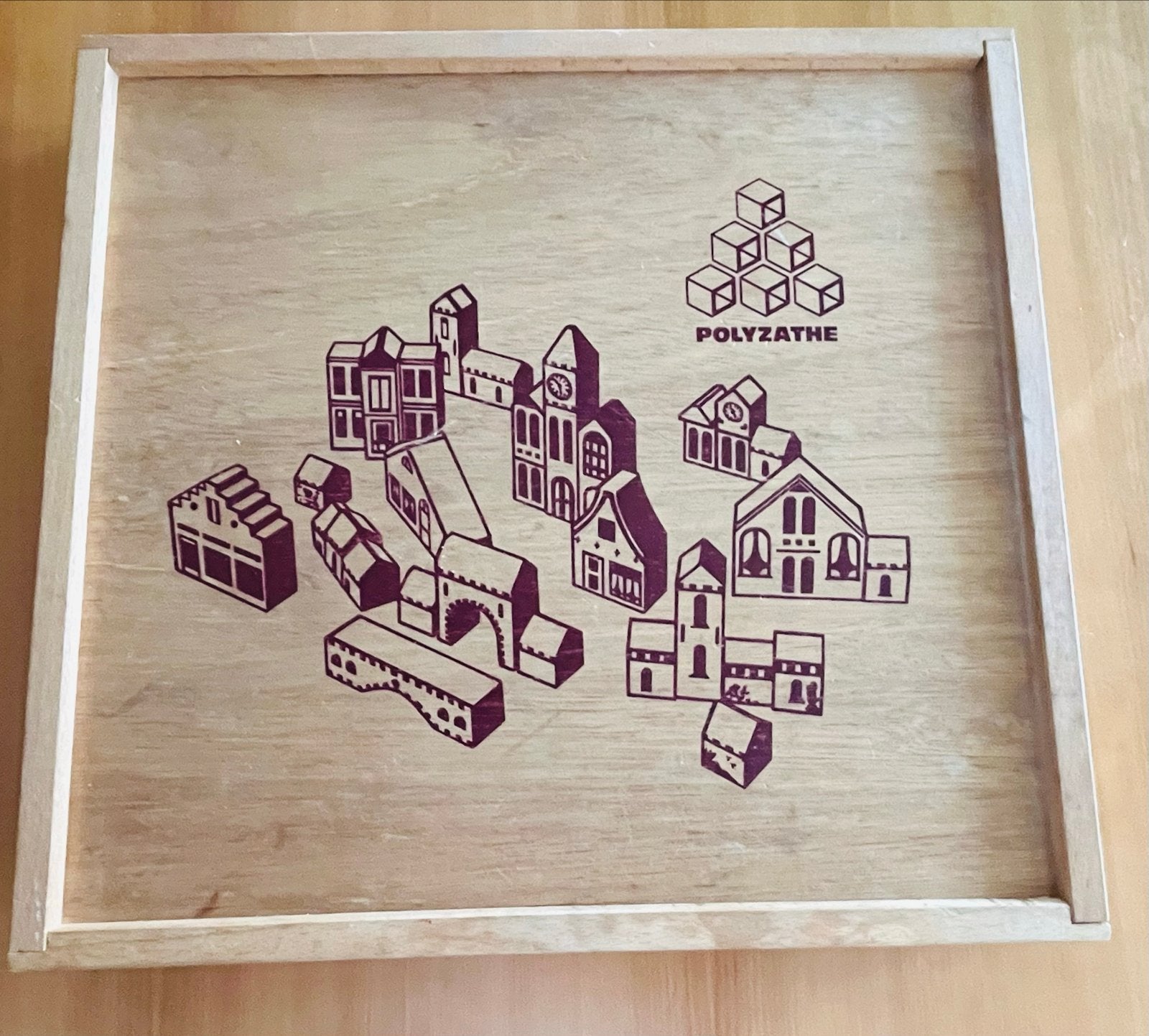 Vintage Houten Bouwblokken Set - Polyzathe Sliedrecht, Ophalen, Gebruikt, Overige merken