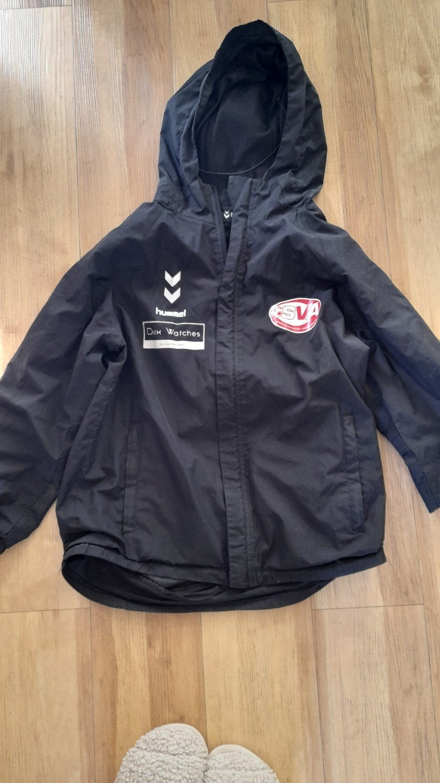 Hummel regenjas SVA Assendelft maat 152 met capuchon, Ophalen of Verzenden, Gebruikt