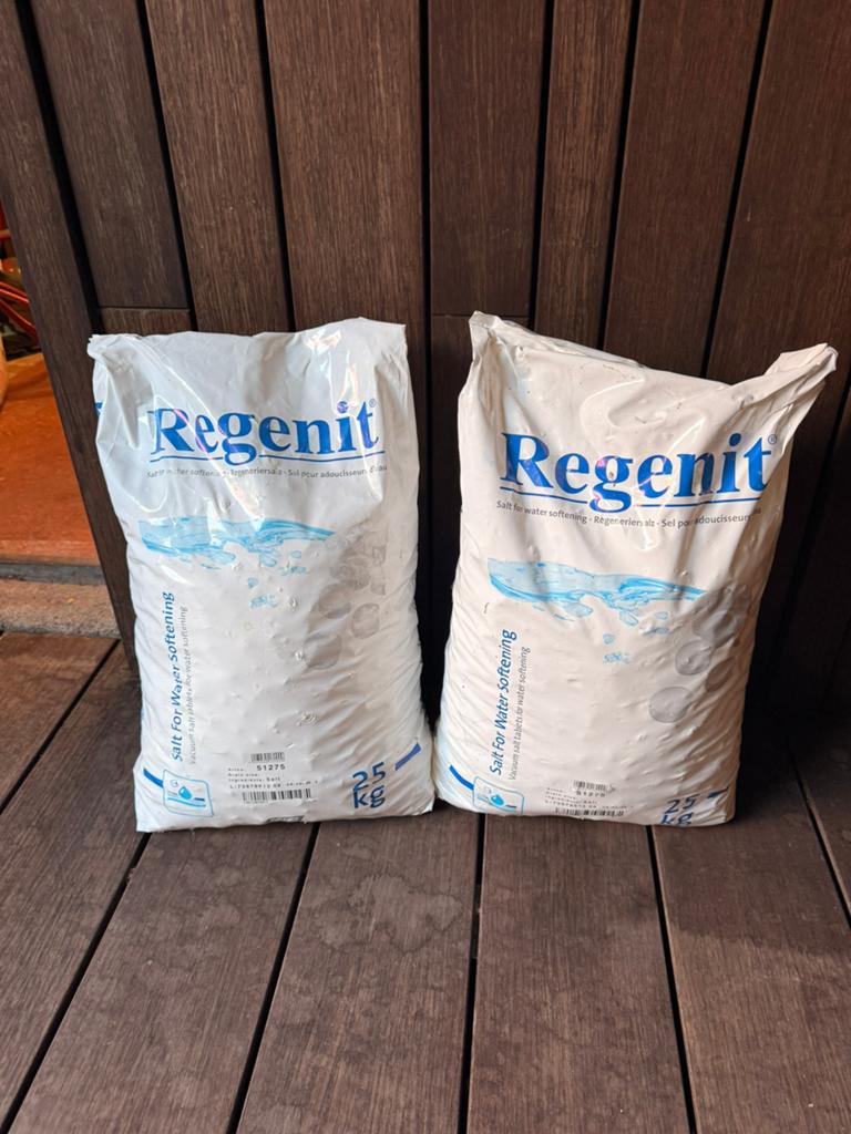 2 x 25kg onthardingszout voor waterontharder zouttabletten, Ophalen, Nieuw