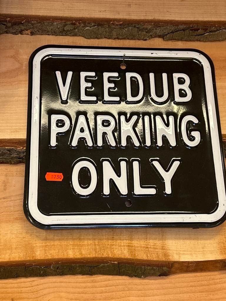 Degelijk Verkeersbord "VEEDUB PARKING ONLY", Ophalen of Verzenden