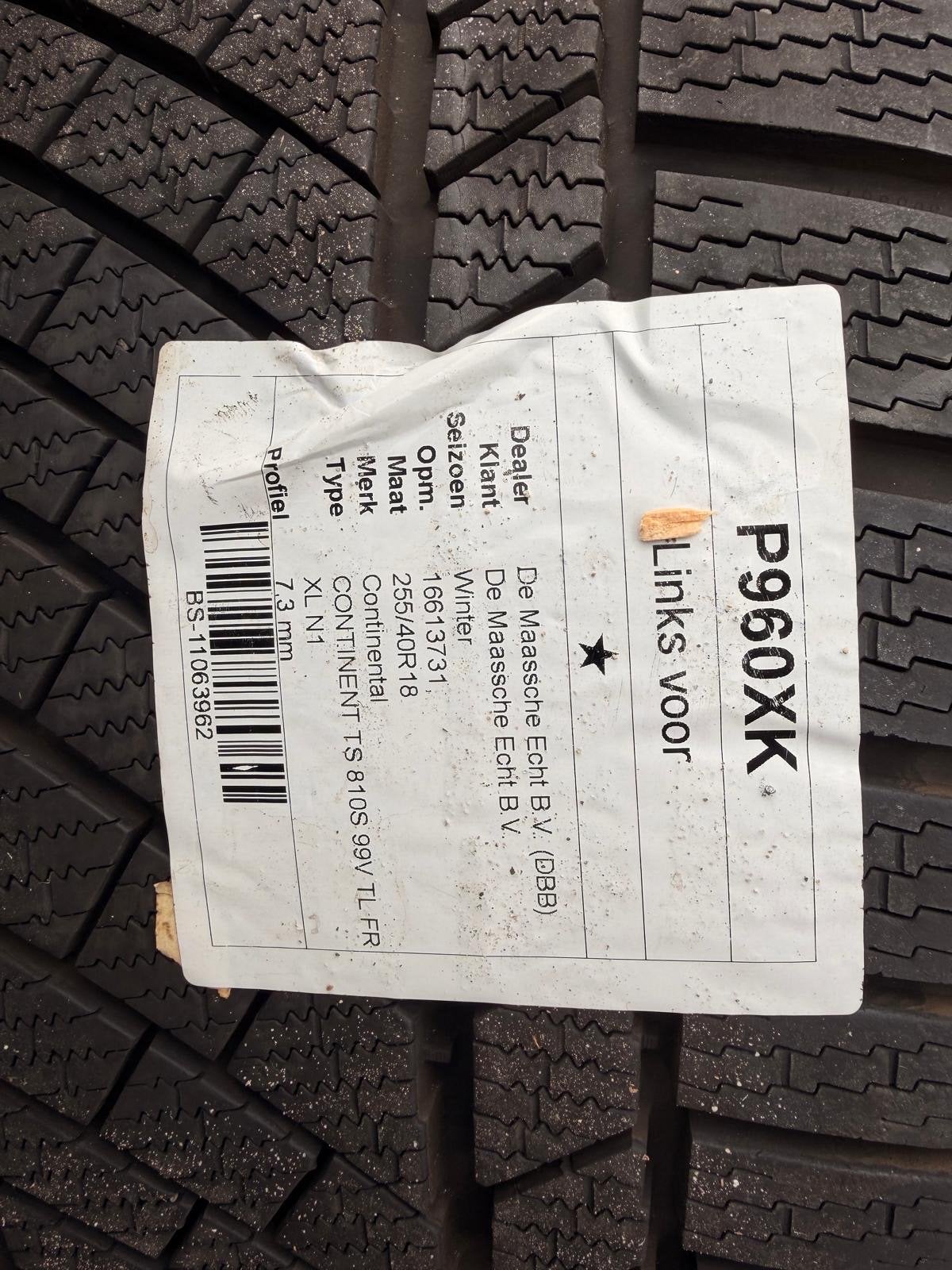 Foto 9 van BMW Z4 winterbanden set 18 inch – Continental 255/40 R18