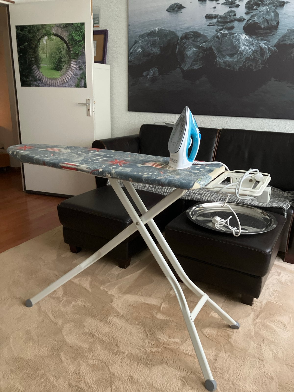 Stoomsrijkijzer met strijkplank - Philips Azur, Ophalen, Gebruikt, Strijkijzer met snoer