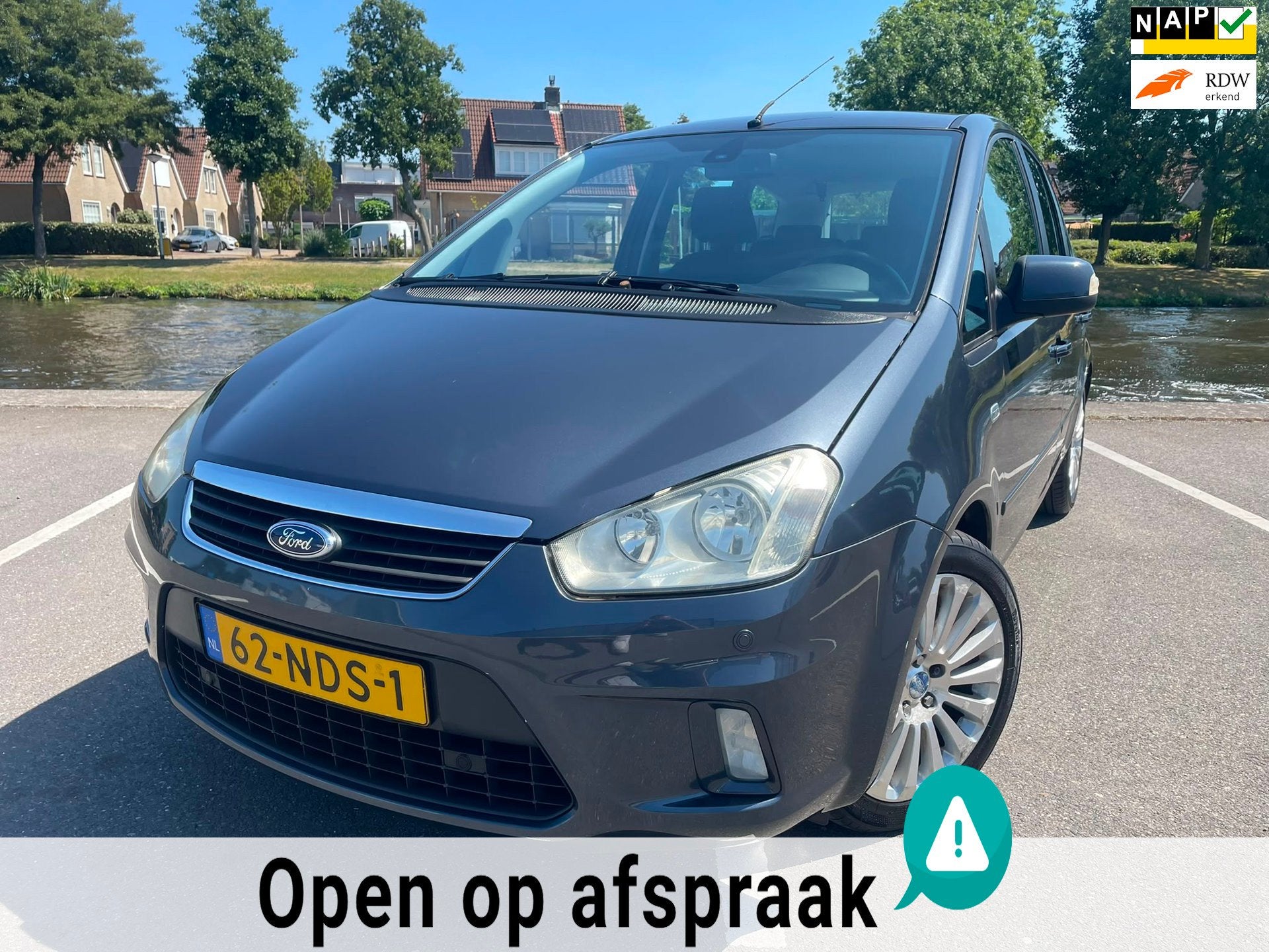 Ford C-Max 1.8-16V Limited TREKHAAK I HOGE INSTAP I NAP, Auto's, Ford, Voorwielaandrijving, Gebruikt, 4 cilinders, Handgeschakeld