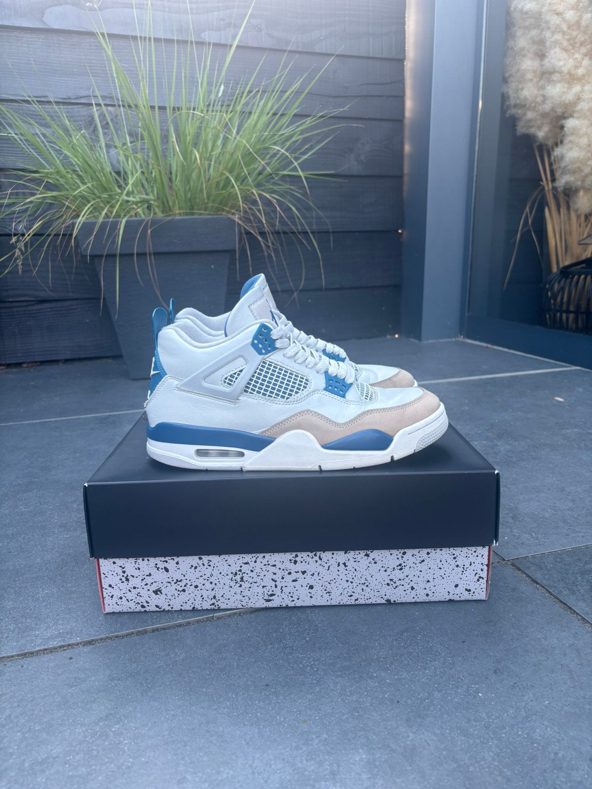 Air Jordan 4 Retro Military Blue (2024) EU43 OG ALL, Kleding | Heren, Schoenen, Wit, Ophalen of Verzenden, Sneakers of Gympen