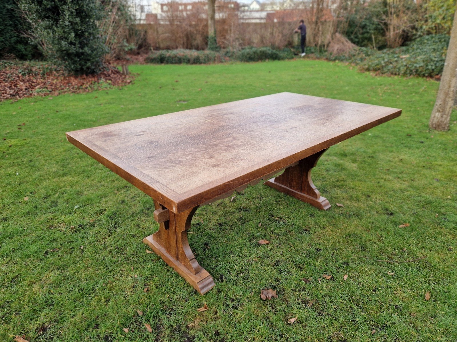 Kloostertafel, Huis en Inrichting, Ophalen, Gebruikt, 200 cm of meer, 50 tot 100 cm