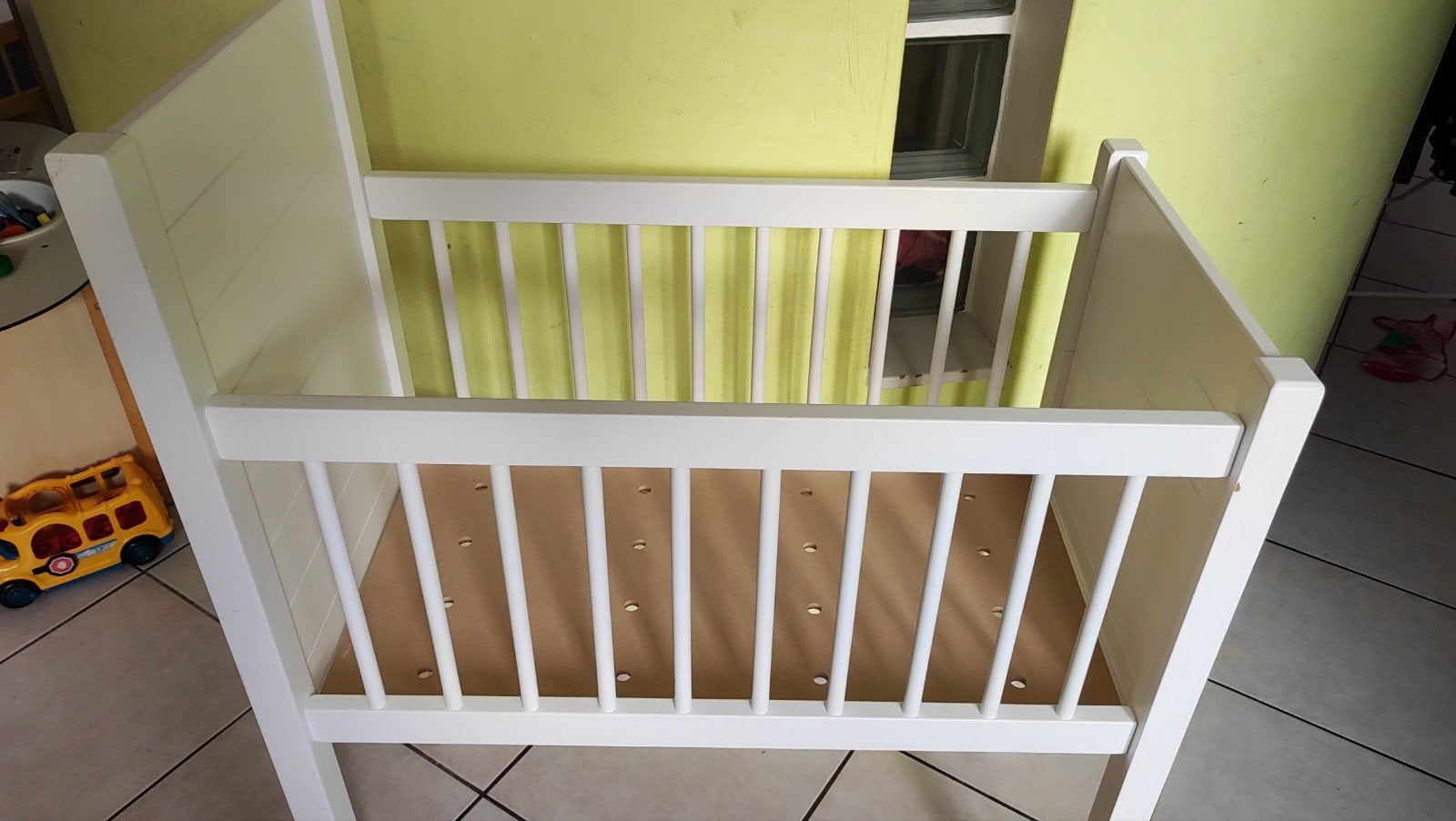 Wit baby wiegje, Kinderen en Baby's, Babywiegjes en Ledikanten, Ophalen, Gebruikt, Wieg