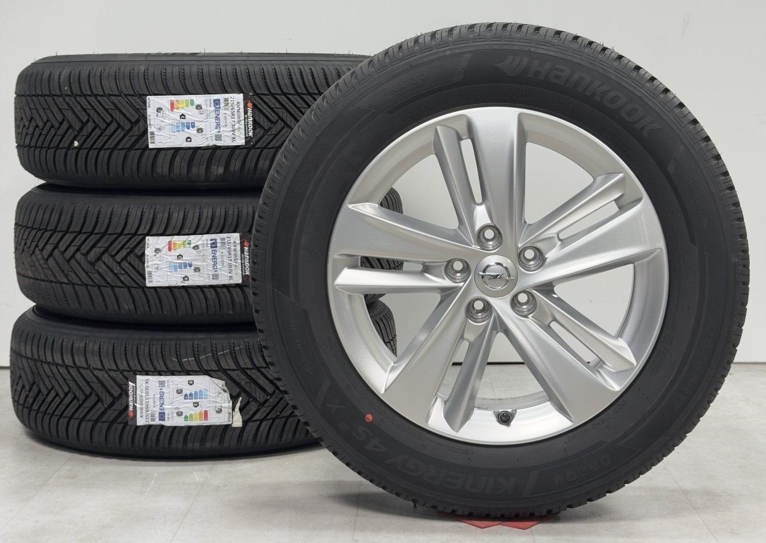 Opel GrandLand 17 inch velgen / Origineel 4 Seizoensbanden, Gebruikt, -, -, Banden en Velgen