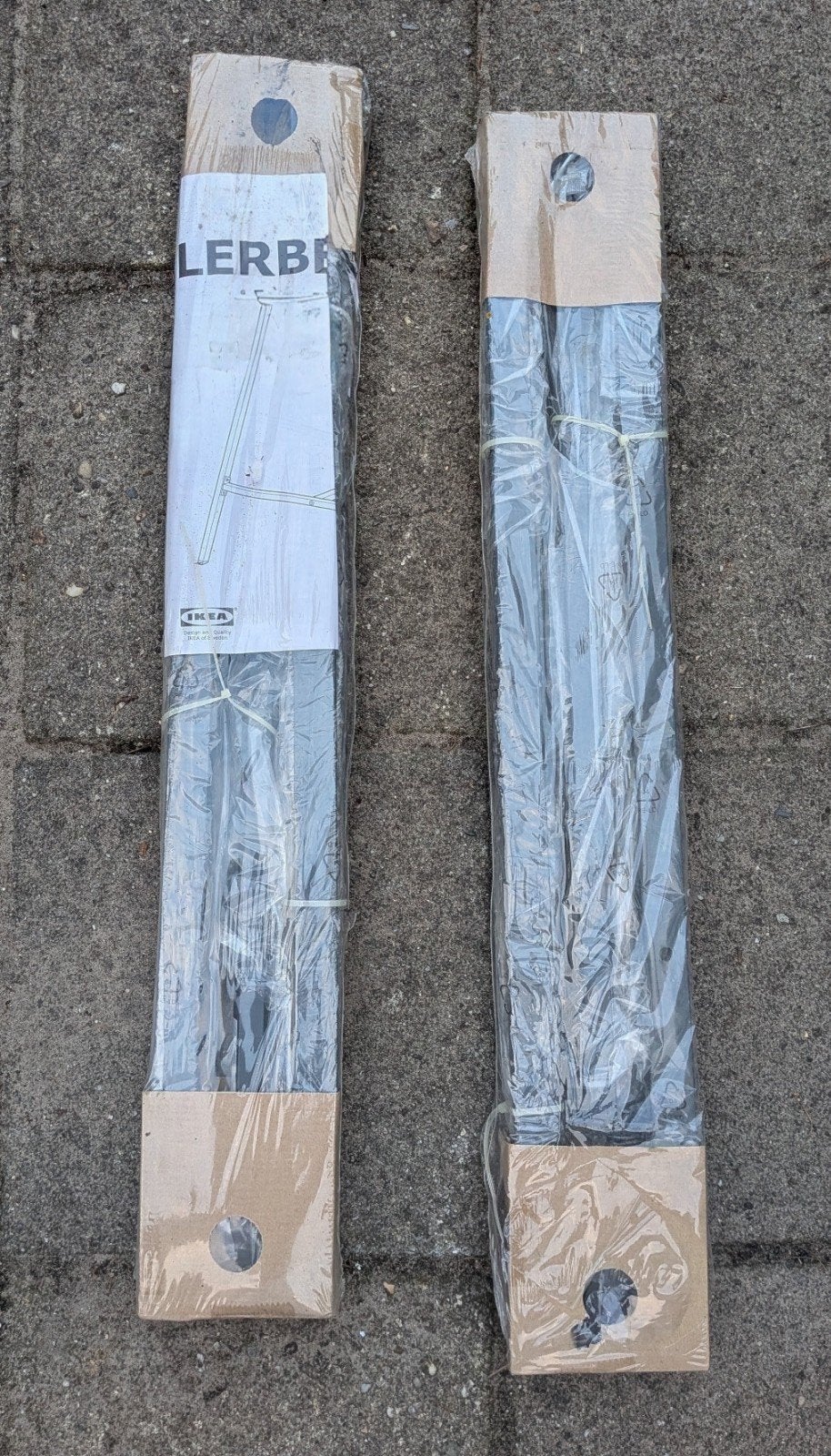 IKEA LERBERG schragen – grijs, nieuw in verpakking (2 stuks), Ophalen