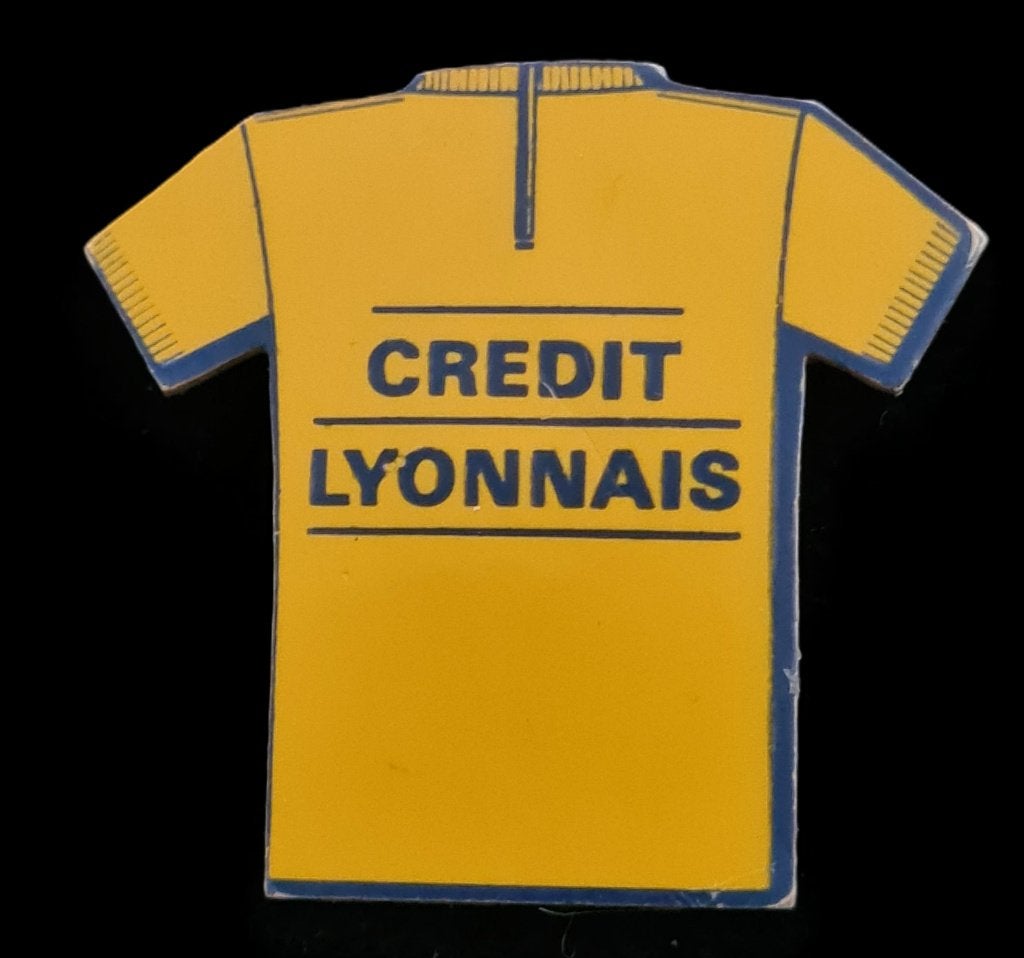 Credit Lyonnais pin- gele trui, Verzenden, Nieuw, Sport, Speldje of Pin