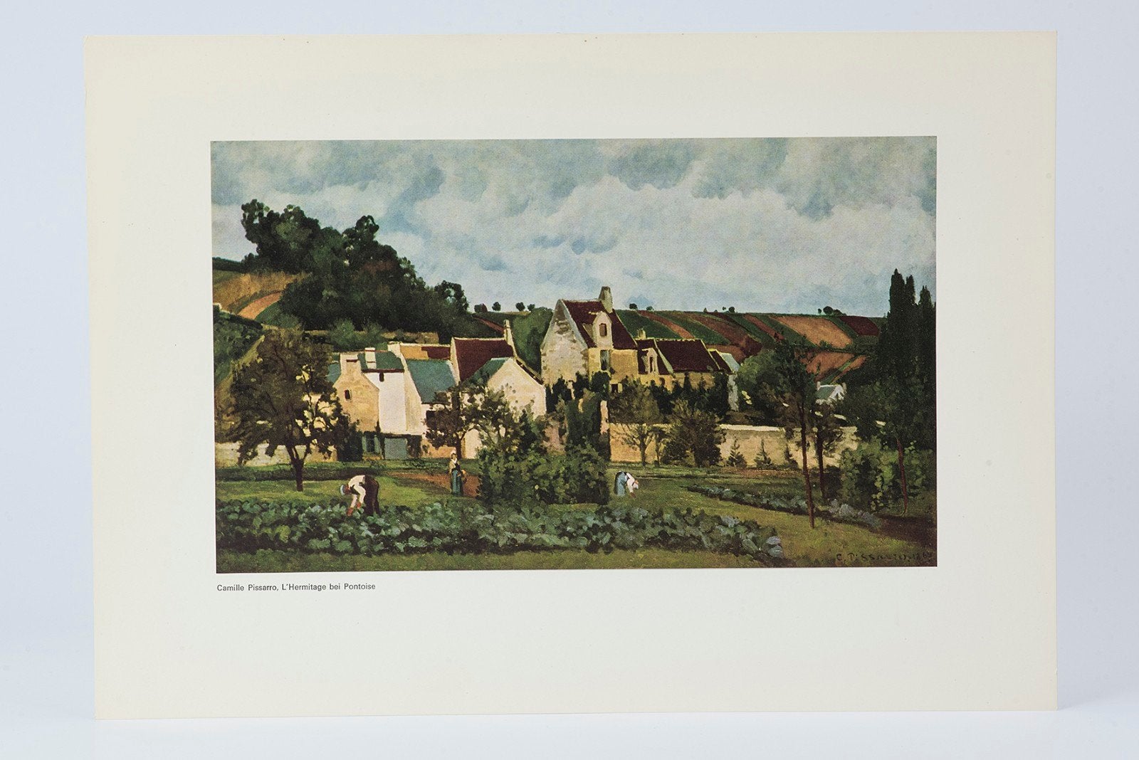 Camille Pissarro - L'Hermitage bij Pontoise print, Impressionistisch, Ophalen of Verzenden, Print, Papier