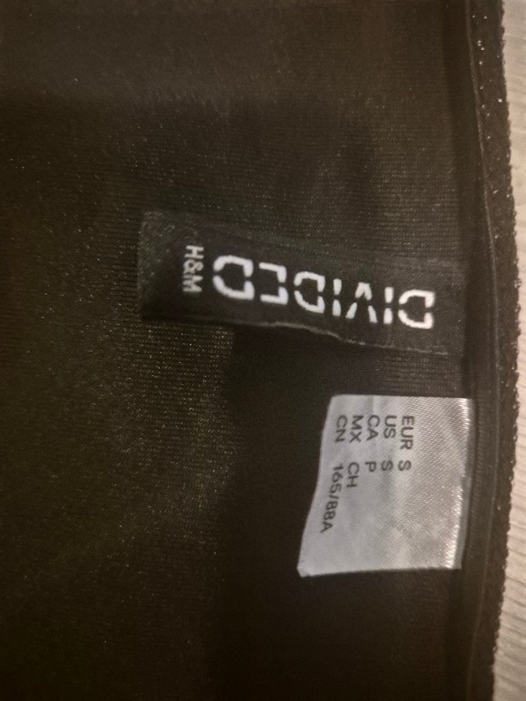 Top korte mouw, Zwart, H&M Divided, Ophalen of Verzenden, Zo goed als nieuw