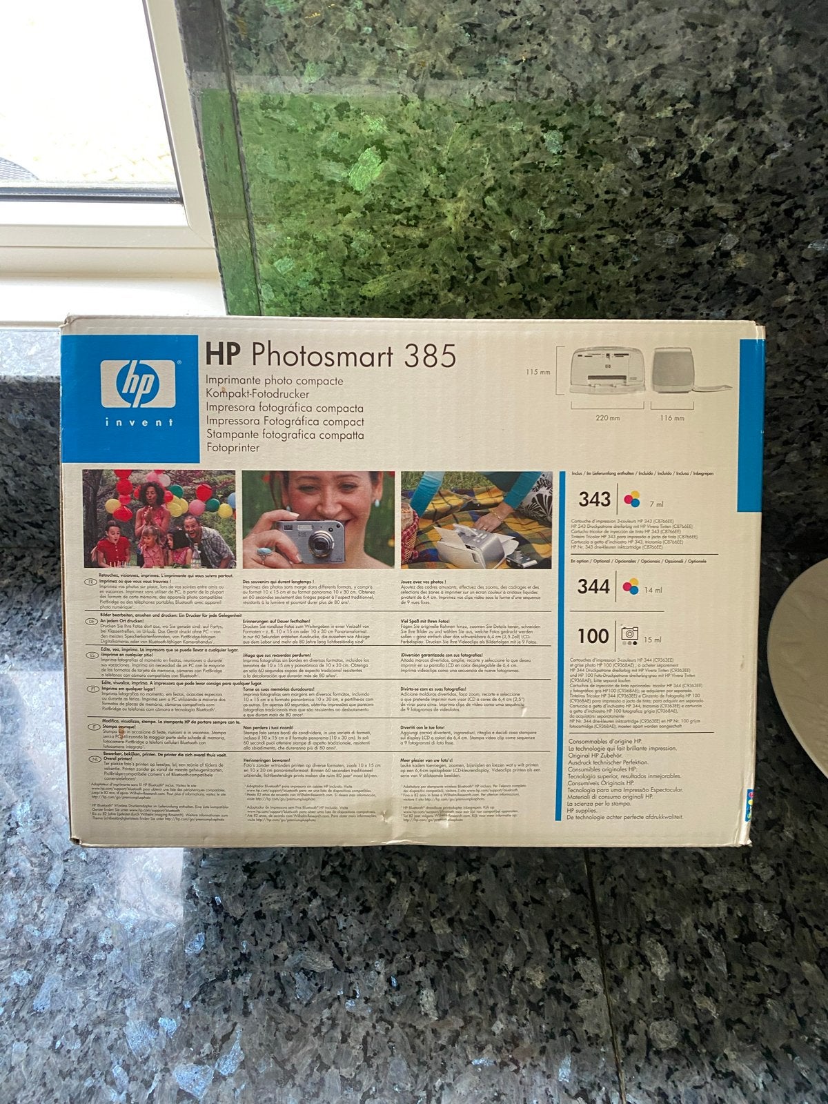 HP Photosmart 385 Compacte Fotoprinter, Fotoprinter, Inkjetprinter, Kleur printen, Ophalen of Verzenden