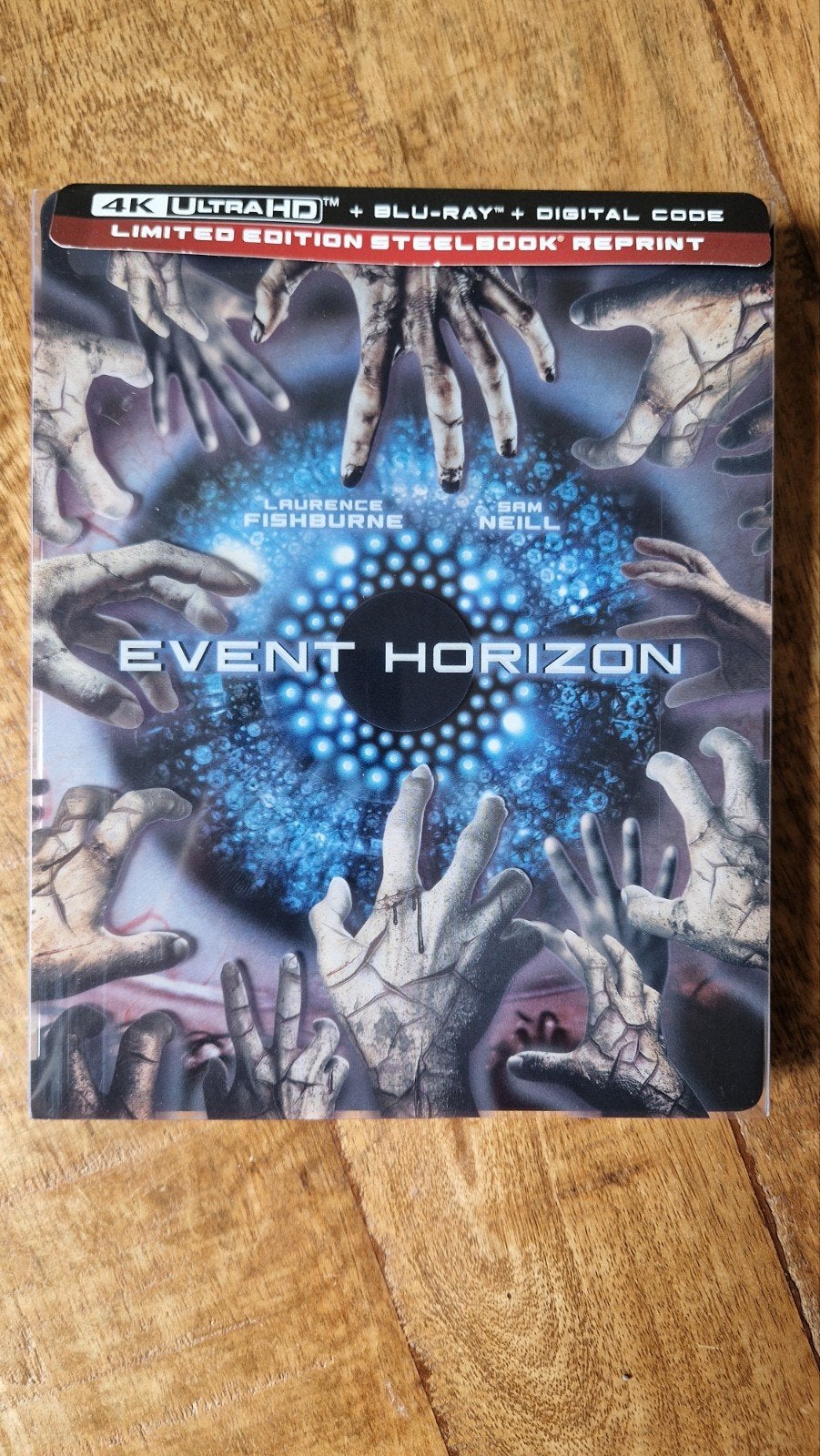 Event Horizon,  4K steelbook bluray met slipcover, Cd's en Dvd's, Blu-ray, Ophalen of Verzenden, Zo goed als nieuw, Actie