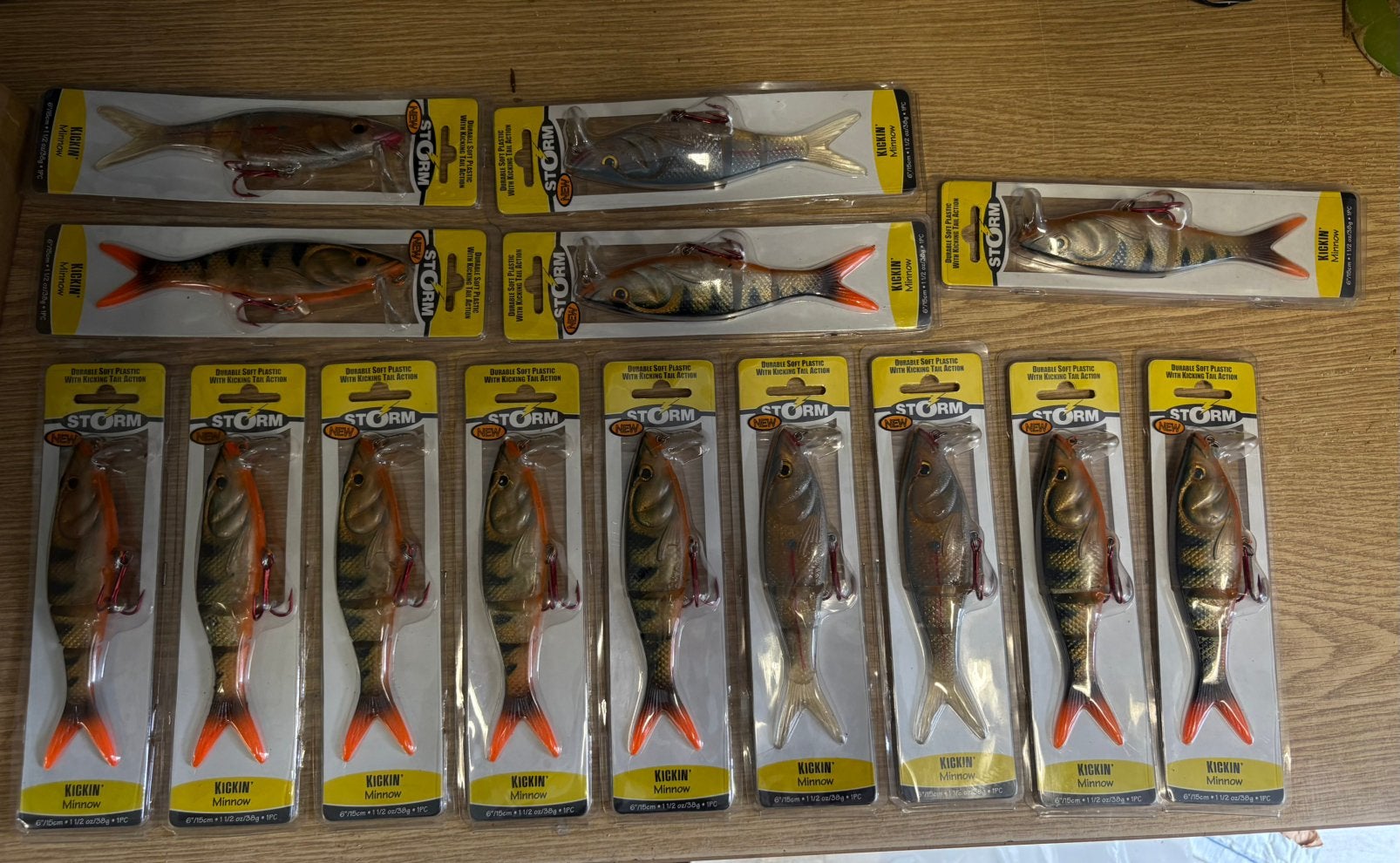 Partij Storm Kickin Minnow 15 cm, Watersport en Boten, Hengelsport | Roofvissen, Ophalen of Verzenden, Nieuw, Overige typen