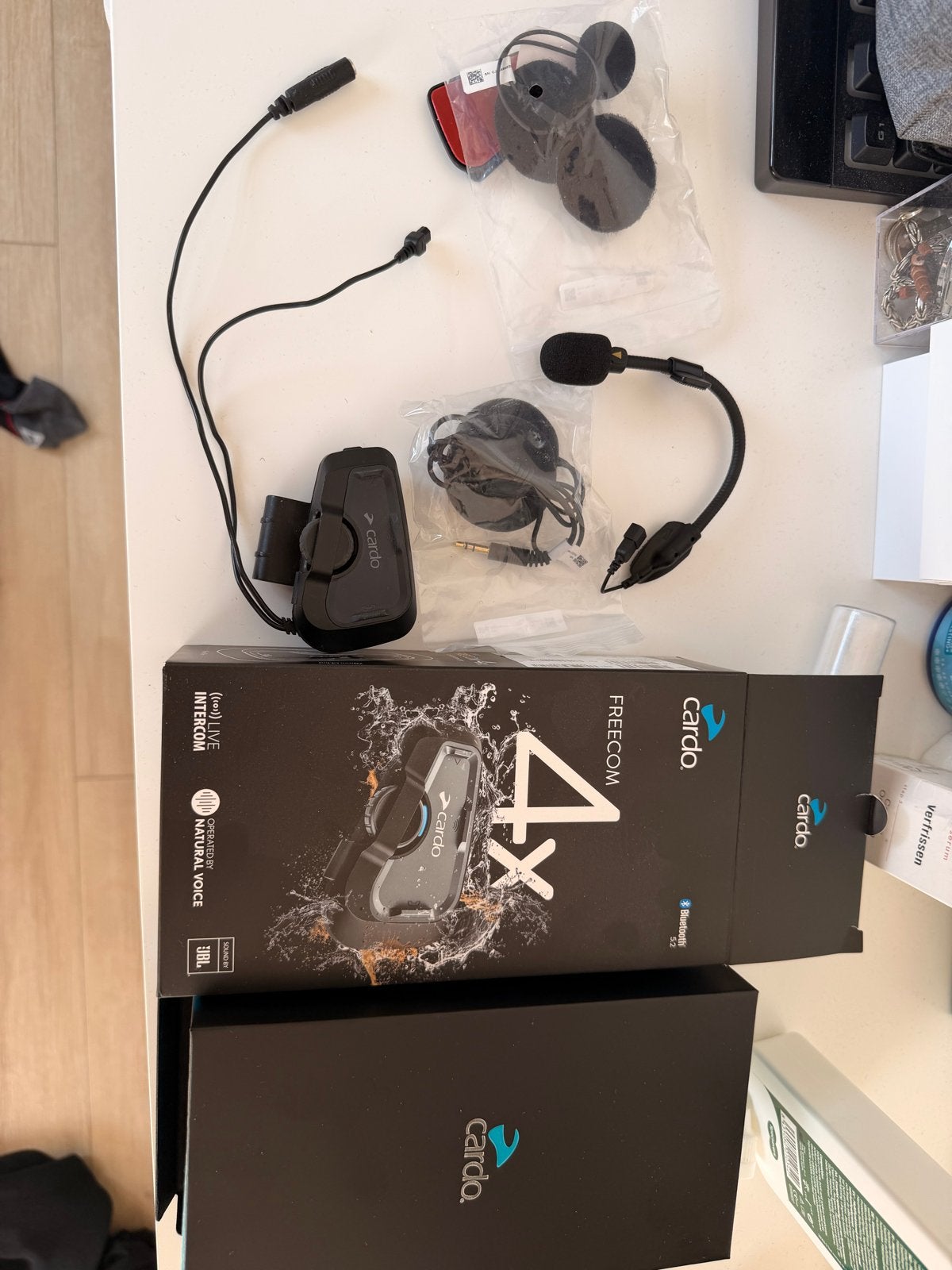 Cardo Freecom 4X Bluetooth Communicatiesysteem, Motoren, Ophalen, Zo goed als nieuw