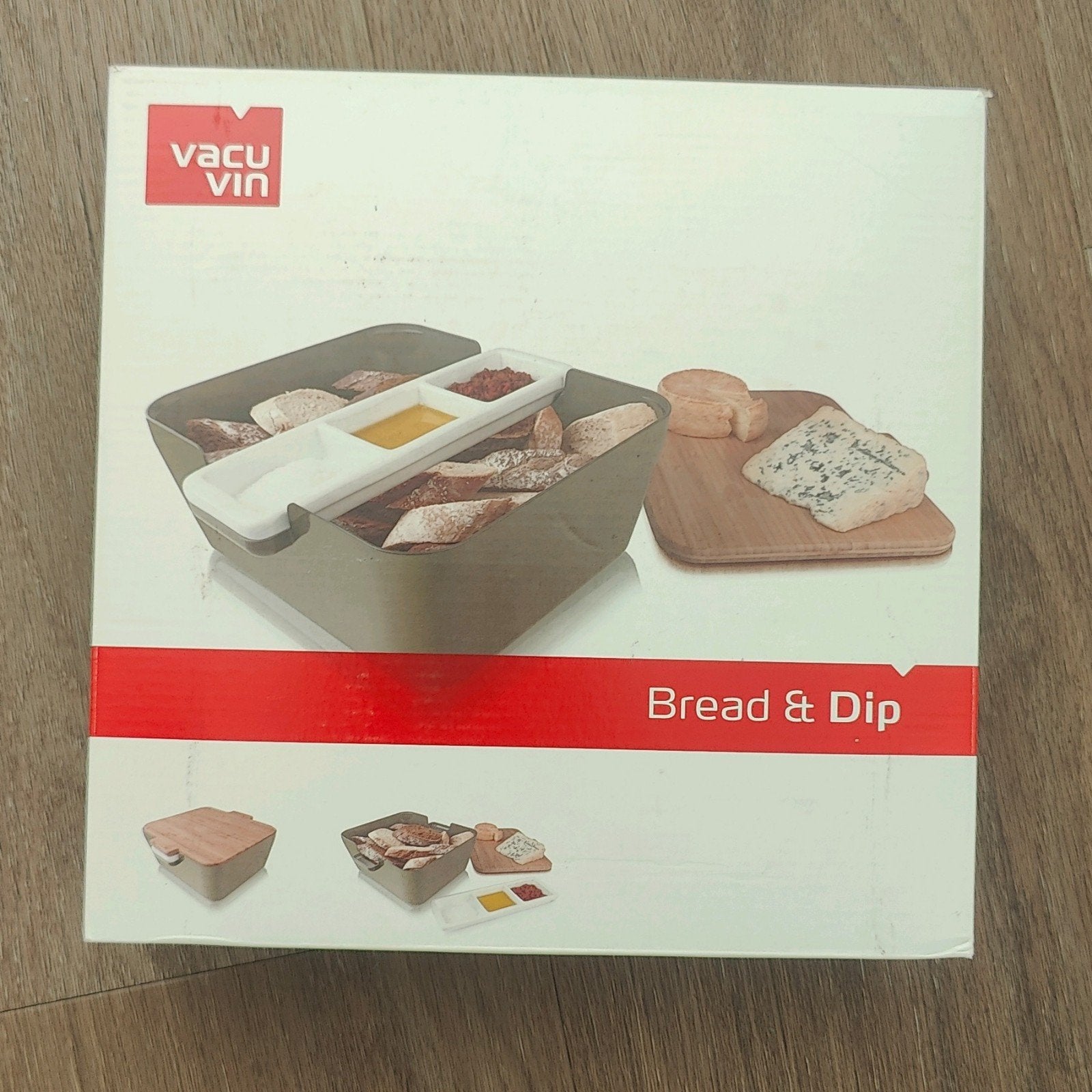Vacuvin Bread & Dip set - Zo goed als nieuw, Ophalen, Overige typen, Hout, Zo goed als nieuw