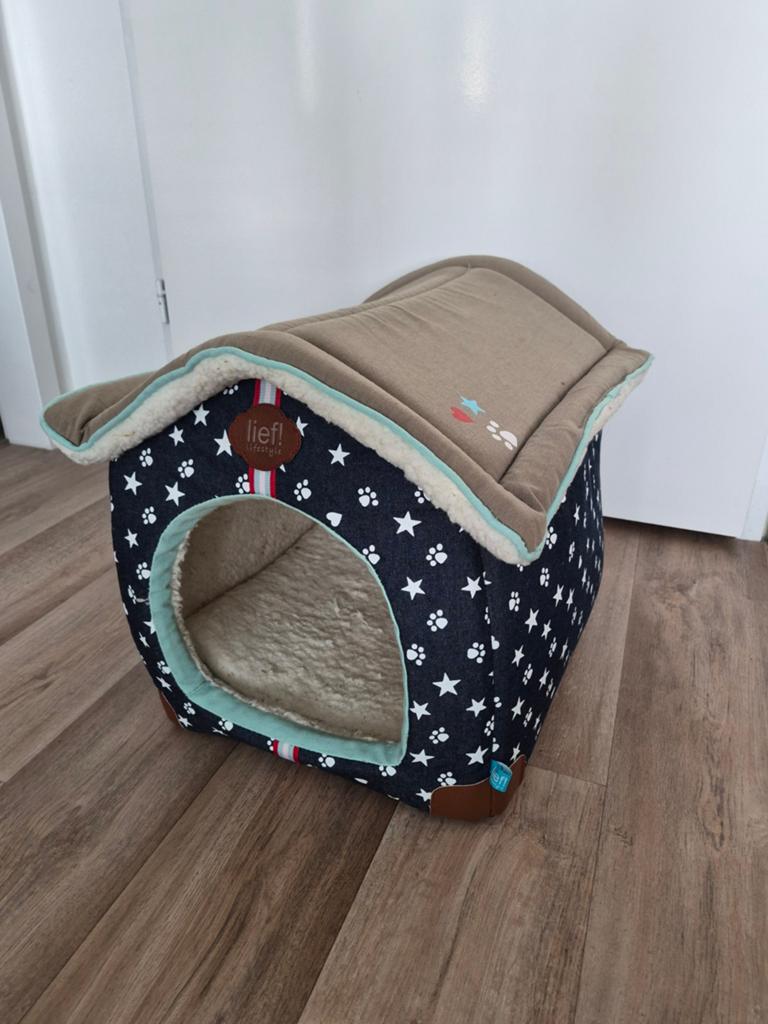 Honden/katten bench, Dieren en Toebehoren, Hondenmanden, Ophalen of Verzenden, Gebruikt, Stof