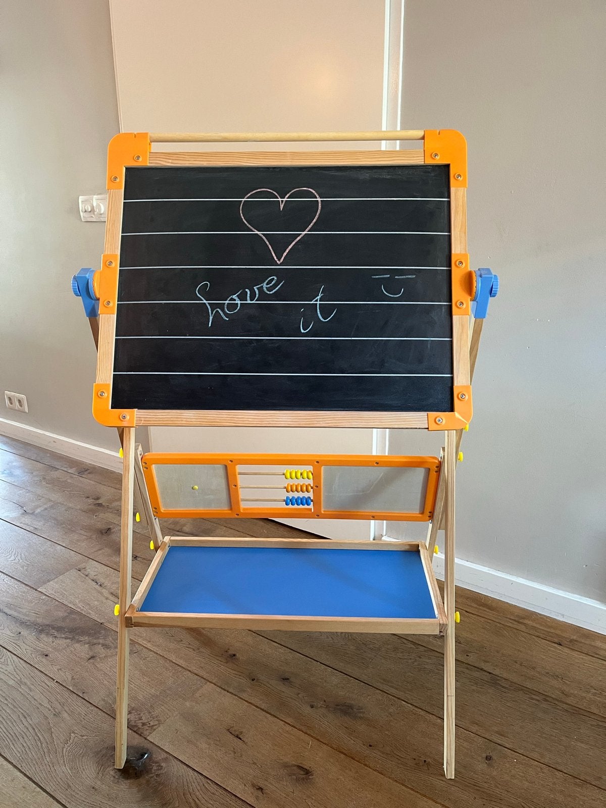 Verstelbaar schoolbord en whiteboard voor kinderen, Kinderen en Baby's, Ophalen, Gebruikt, Knutselen