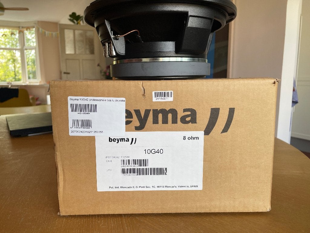 beyma 10g40 woofer - NIEUW, Audio, Tv en Foto, Subwoofer, Nieuw, Ophalen of Verzenden, 150 watt of meer