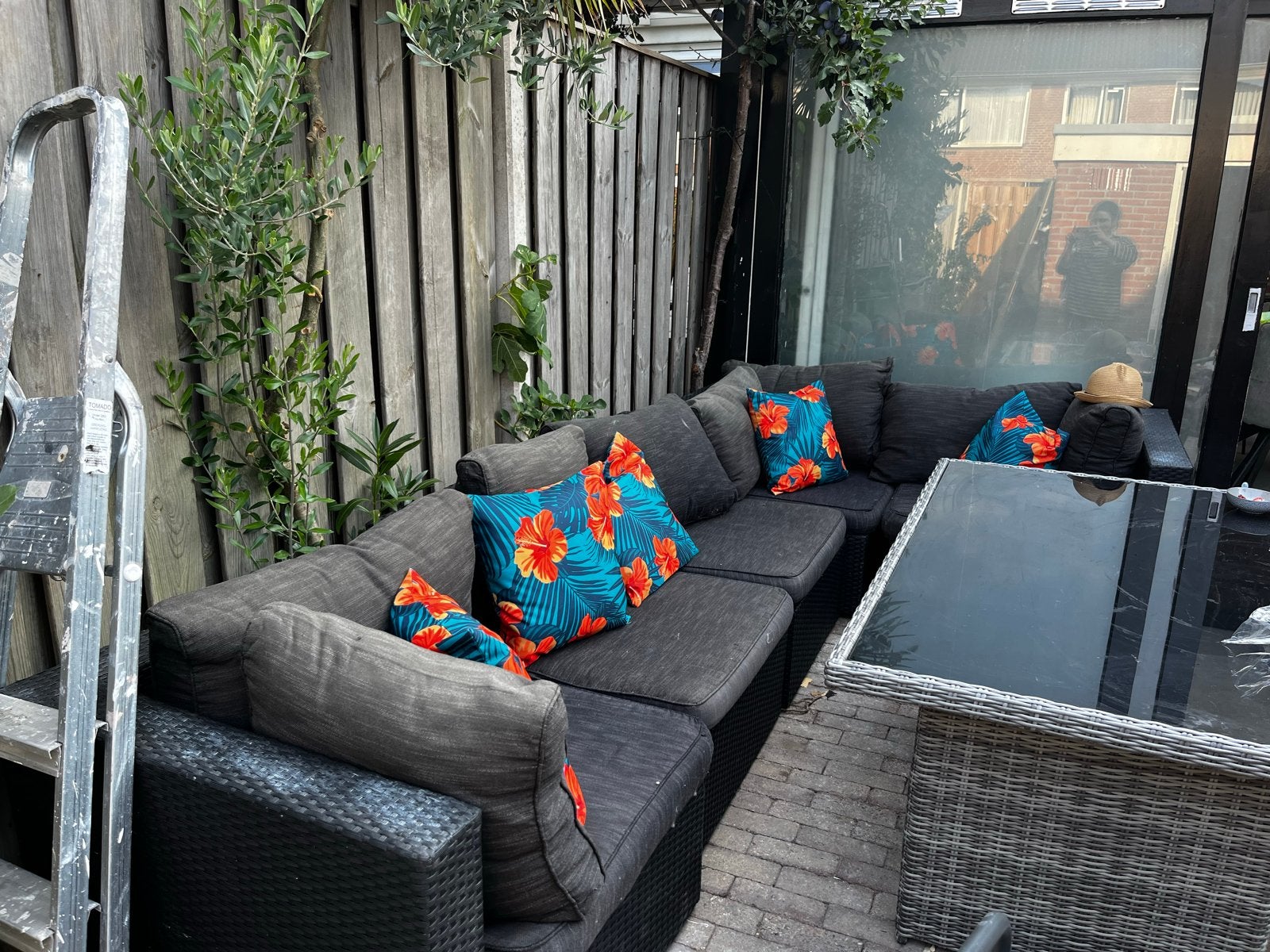 Comfortabele loungeset met kussens, Ophalen, Gebruikt, Meer dan 8 zitplaatsen, Loungeset