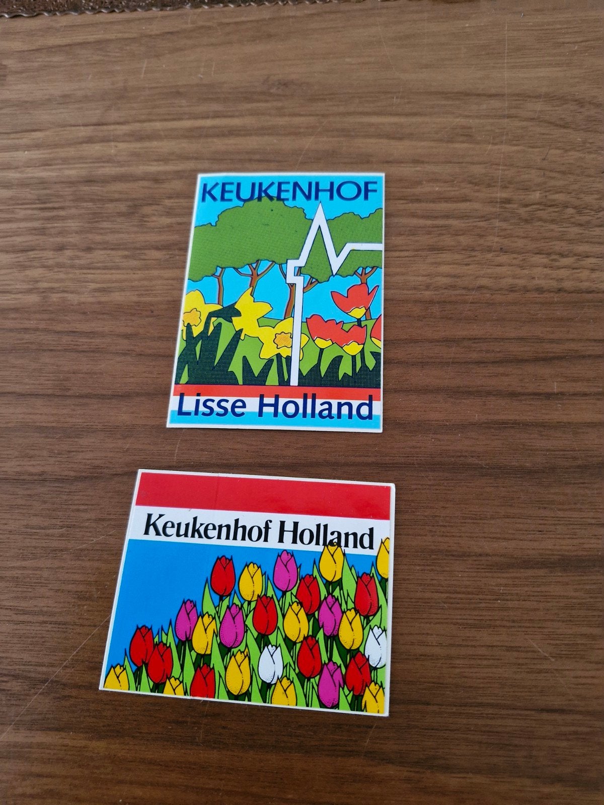 1033 Keukenhof Holland Stickers - Set van 2, Verzamelen, Ophalen of Verzenden, Zo goed als nieuw, Overige typen