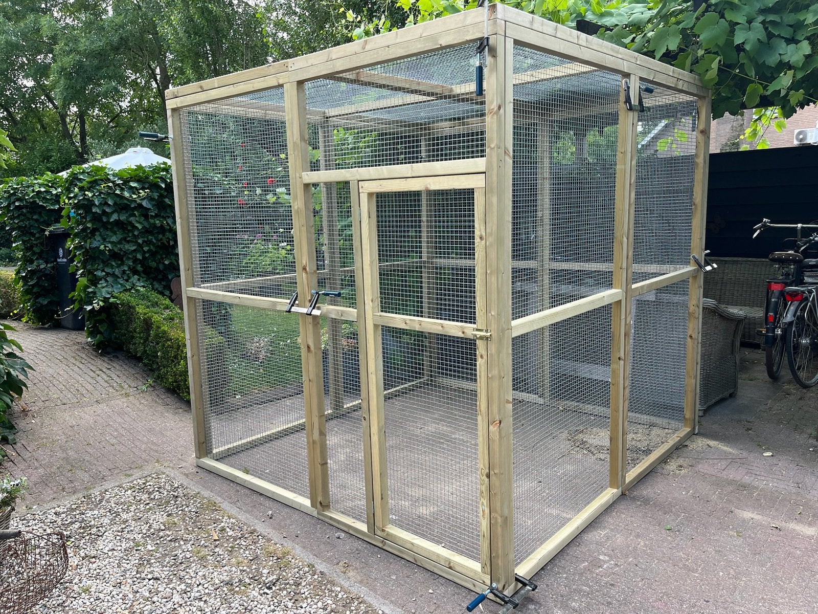 Geimpregneerd houten volieres, kattenrennen. Ook maatwerk!, Dieren en Toebehoren, Vogels | Hokken en Kooien, 4221LV, Info@vandoorntimmerwerken.com