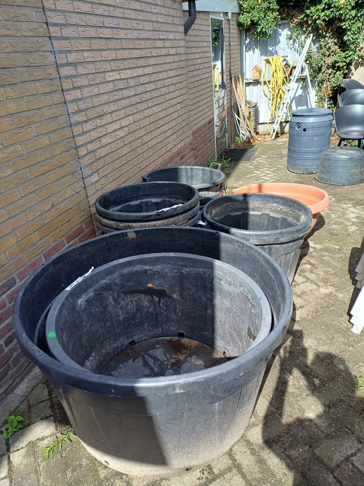 Diverse boomkuipen en plantenkuipen, diverse maten, Ophalen, Kunststof, Gebruikt, 100 cm of meer
