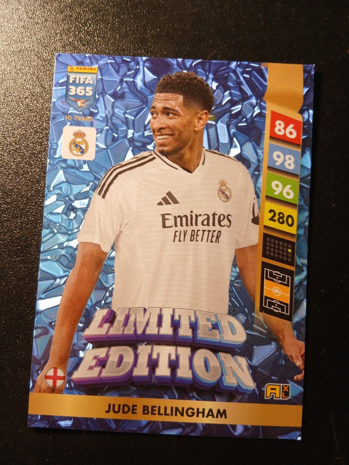Jude Bellingham xl Limited Edition Panini FIFA 365 kaart, Ophalen, Zo goed als nieuw, Buitenlandse clubs, Spelerskaart