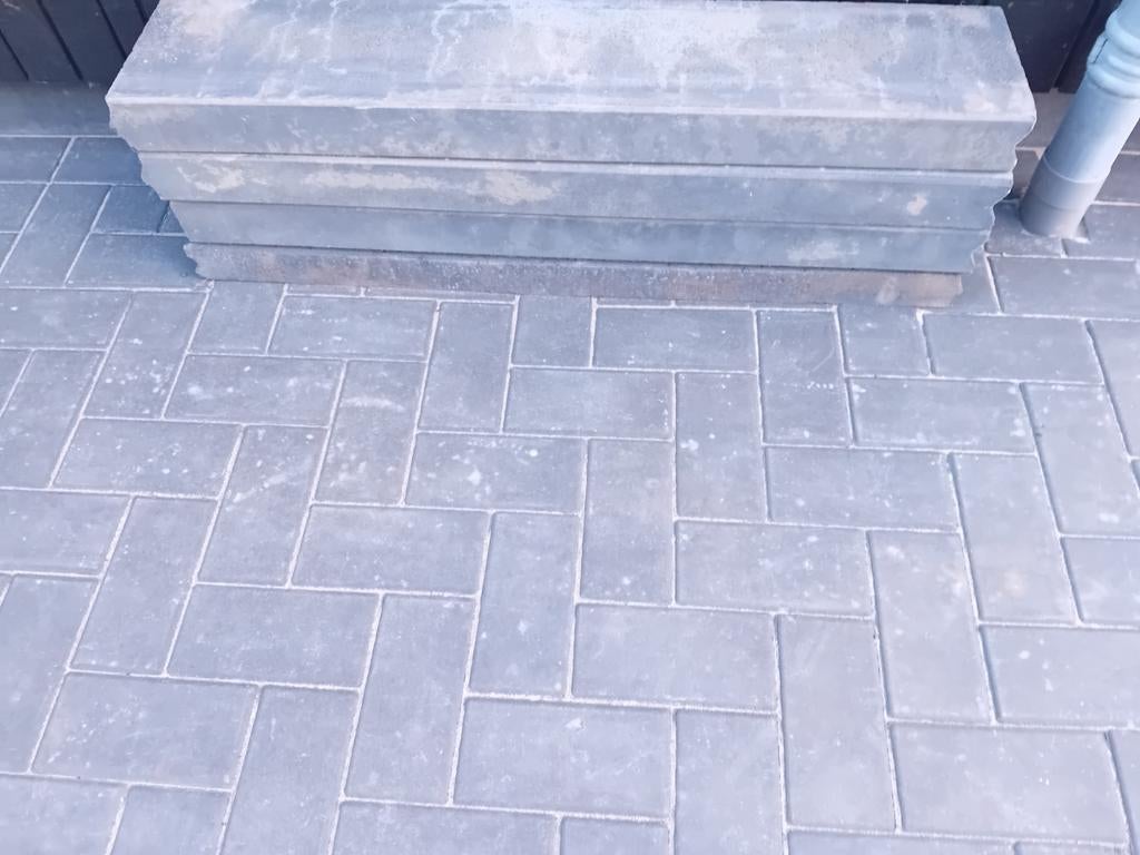 Opsluitband 4 stuks, Tuin en Terras, Ophalen, Beton, Minder dan 5 m², Overige typen