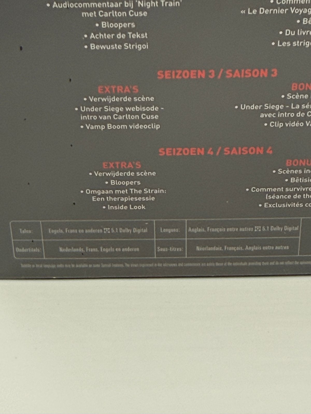 Dvd The Strain  - Complete Boxset NLO NIEUW SEAL - 080, Cd's en Dvd's, Horror, Vanaf 16 jaar, Verzenden, Nederlands