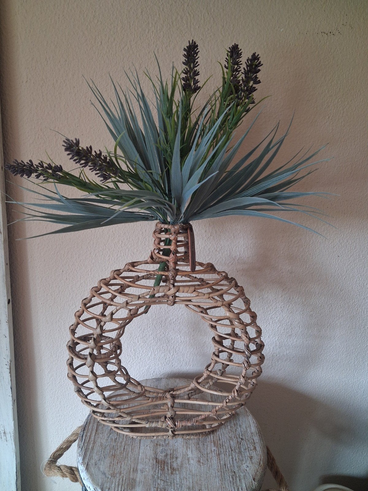 Riviera maison Ratton vaasje, Ophalen, Nieuw, Rotan