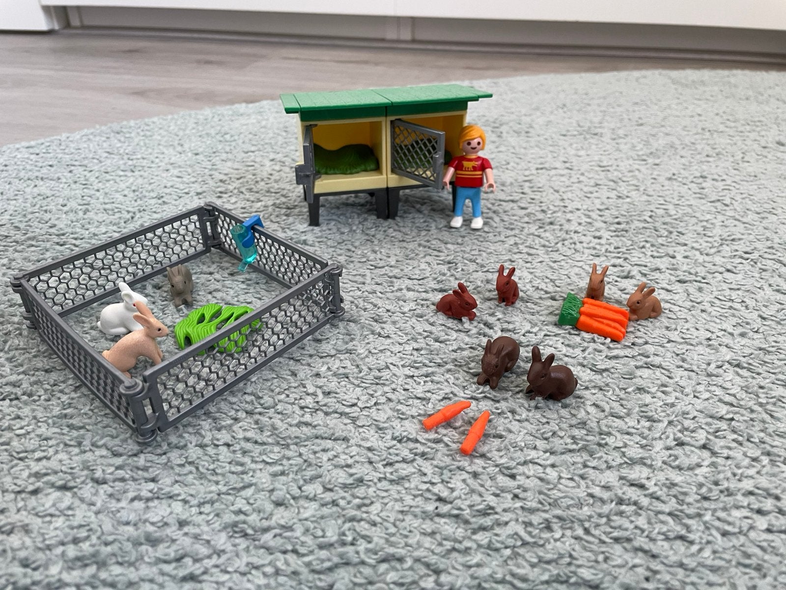 Playmobil konijnenhok en cavia’s, Kinderen en Baby's, Ophalen of Verzenden, Gebruikt