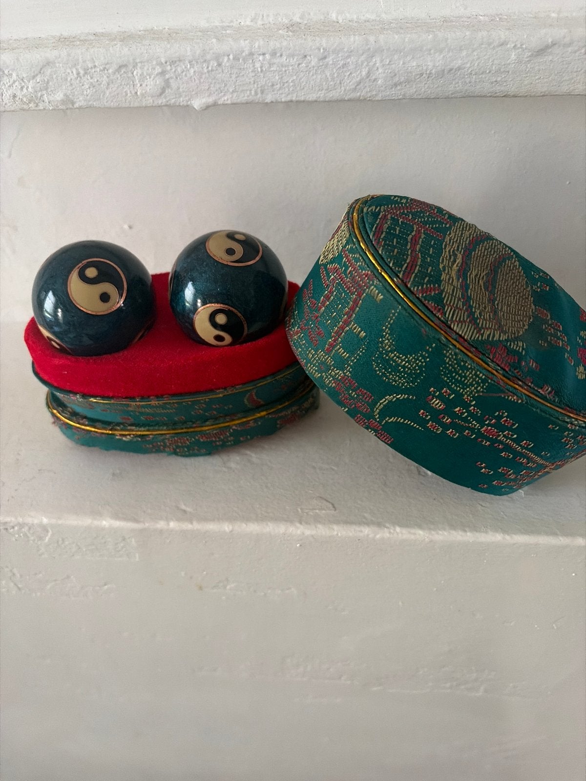 Chinese Baoding ballenset met Yin Yang design, Ophalen of Verzenden, Zo goed als nieuw