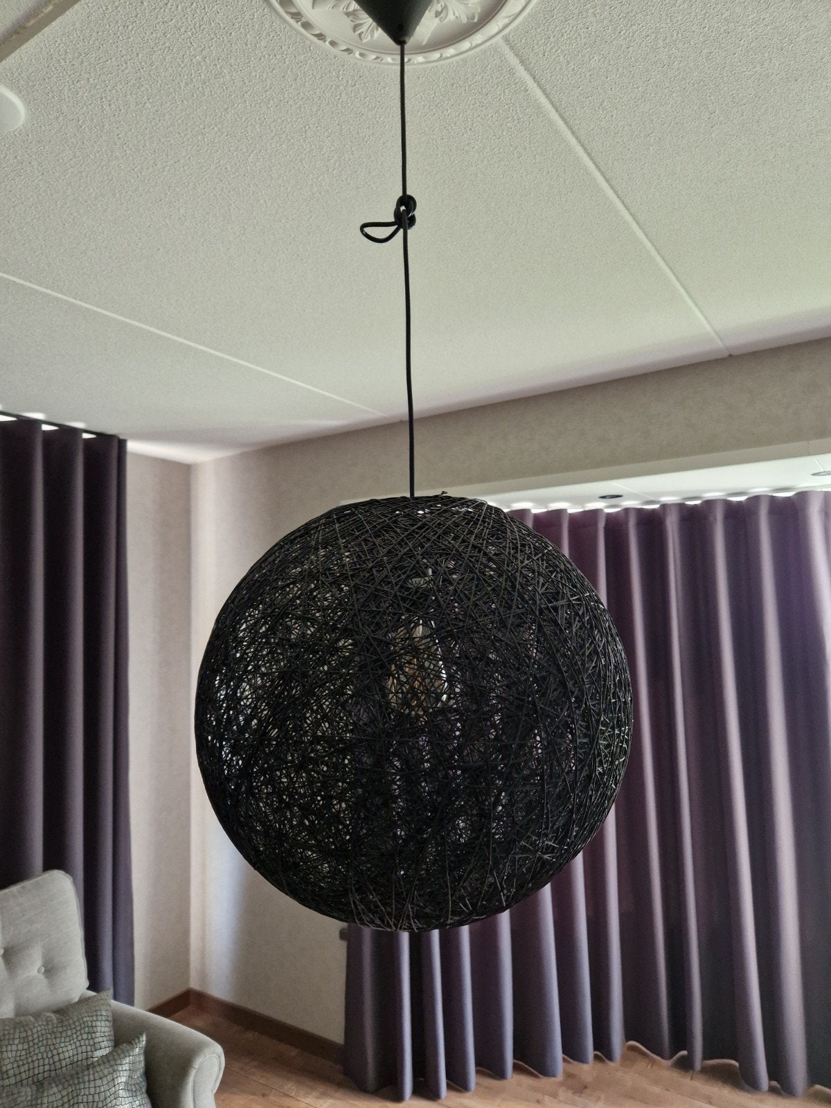 Hanglamp zwart, Ophalen, Zo goed als nieuw