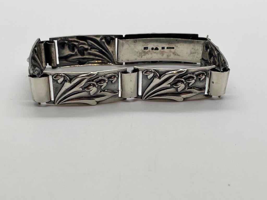 C518 Prachtige zilveren Scandinavische armband, Ophalen of Verzenden, Zilver, Armband