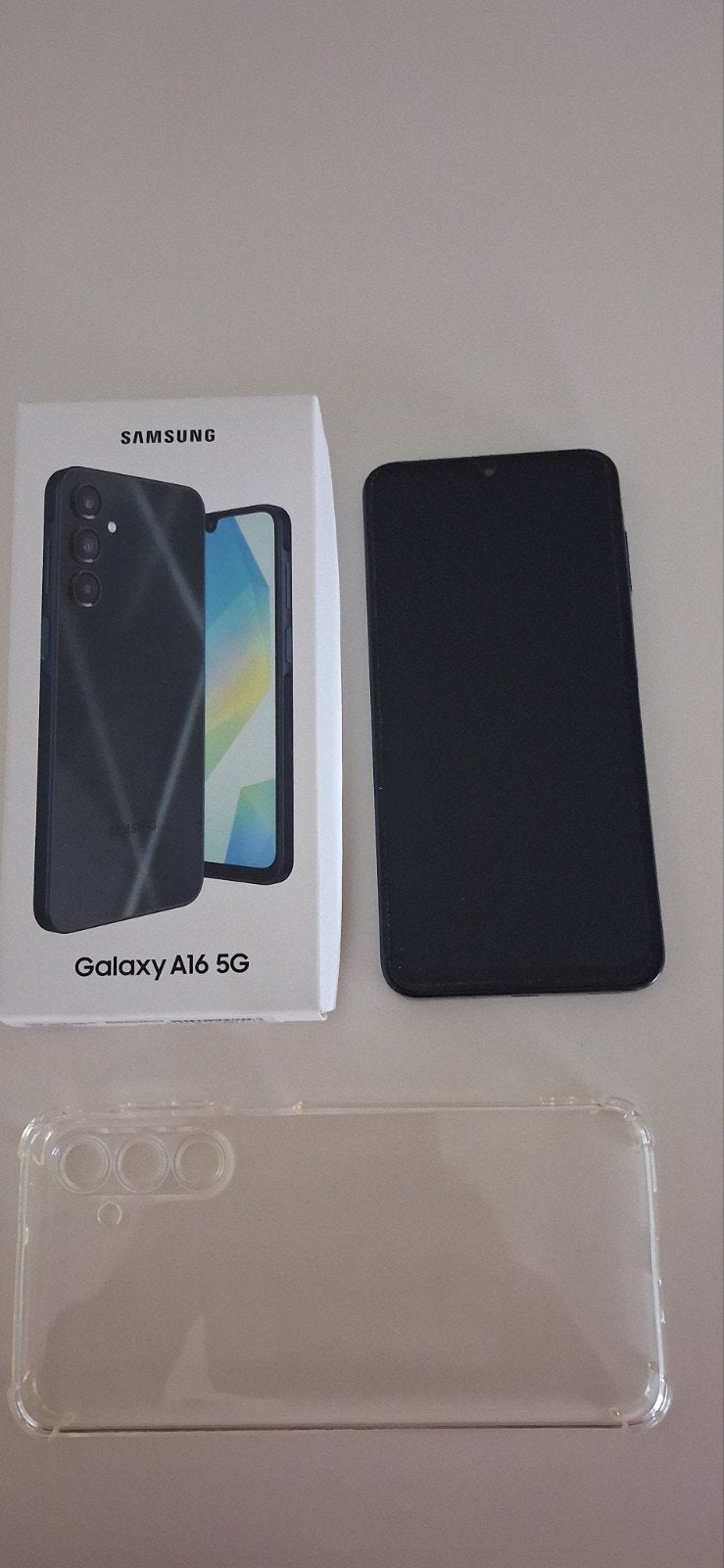Samsung Galaxy A16 5G - met hoesje, Ophalen, Zwart, Touchscreen, Nieuw