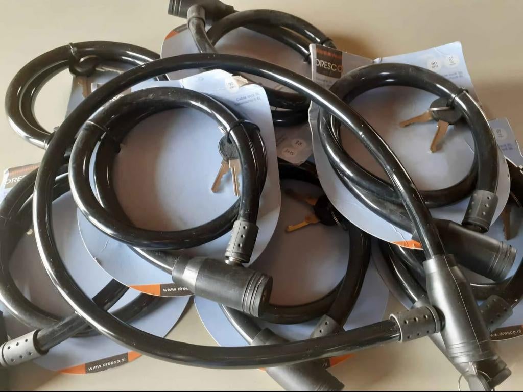 Partij Nieuwe Zware Kabelsloten Fietsslot Kabelslot à € 2.50, Ophalen, Nieuw, Kabelslot