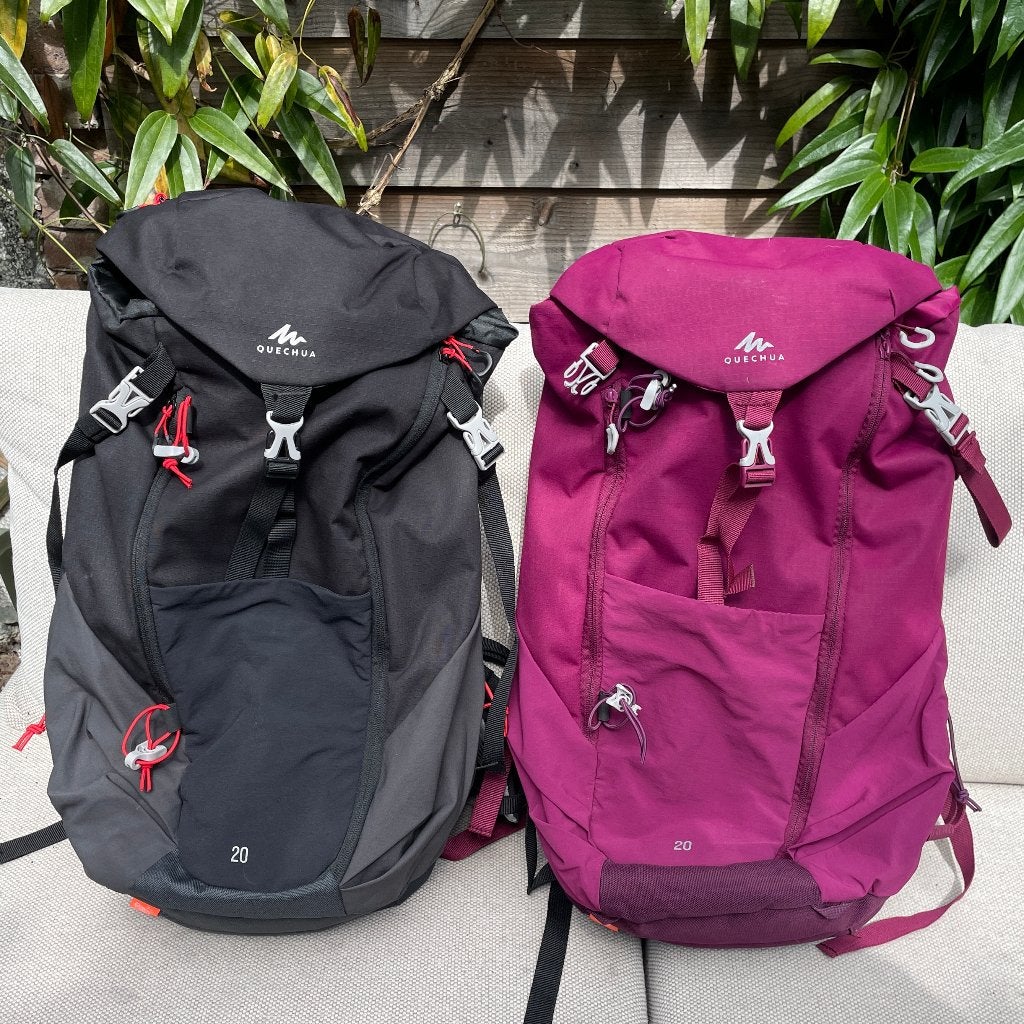 2x QUECHUA MH500 Backpack 20 ltr ZGAN, Ophalen of Verzenden, Zo goed als nieuw, Rugzak