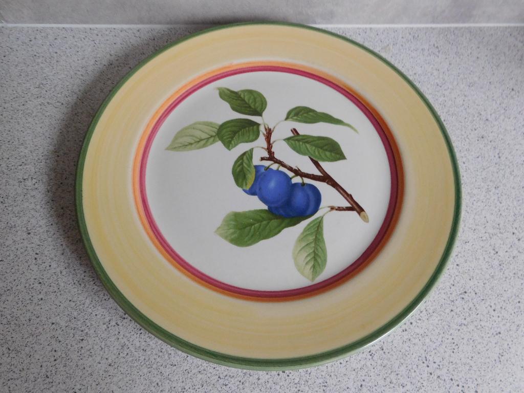 Bord 25 cm. Pruim French Country Villeroy & Boch, Ophalen of Verzenden, Zo goed als nieuw, Bord(en), Overige stijlen